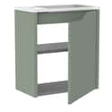 MUEBLE DE BAÑO CON LAVABO NOVA MINI VERDE 50X33CM 1 PUERTA - 6