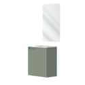 MUEBLE DE BAÑO CON LAVABO NOVA MINI VERDE 50X33CM 1 PUERTA - 4