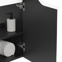 MUEBLE DE BAÑO CON LAVABO NOVA MINI BLANCO 50X33CM 1 PUERTA - 7