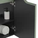 MUEBLE DE BAÑO CON LAVABO NOVA MINI VERDE 50X33CM 1 PUERTA - 7