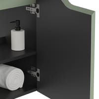 MUEBLE DE BAÑO CON LAVABO NOVA MINI VERDE 50X33CM 1 PUERTA - 7