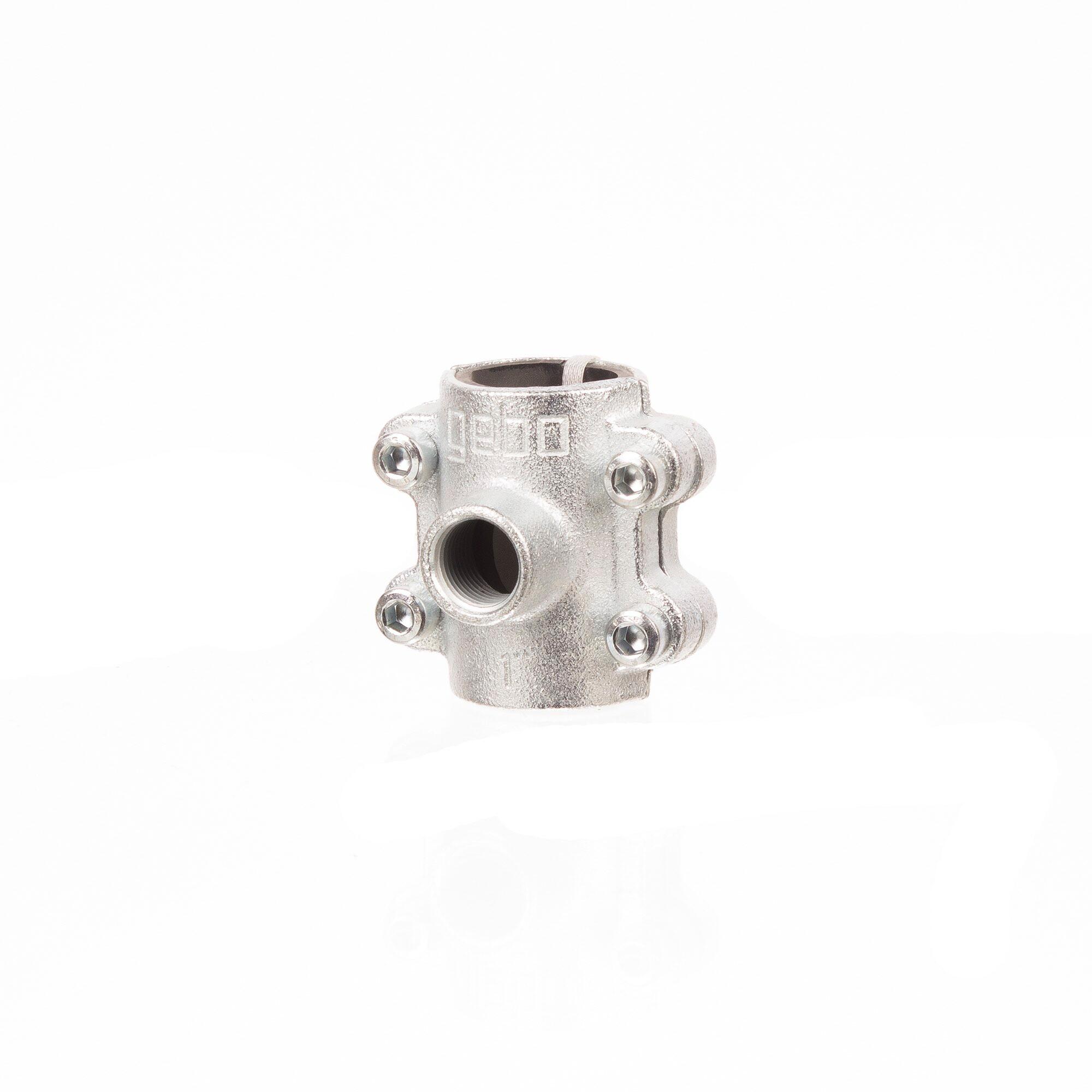 Colier fonta, zincat, filet interior, racord 1' - 3/4'
