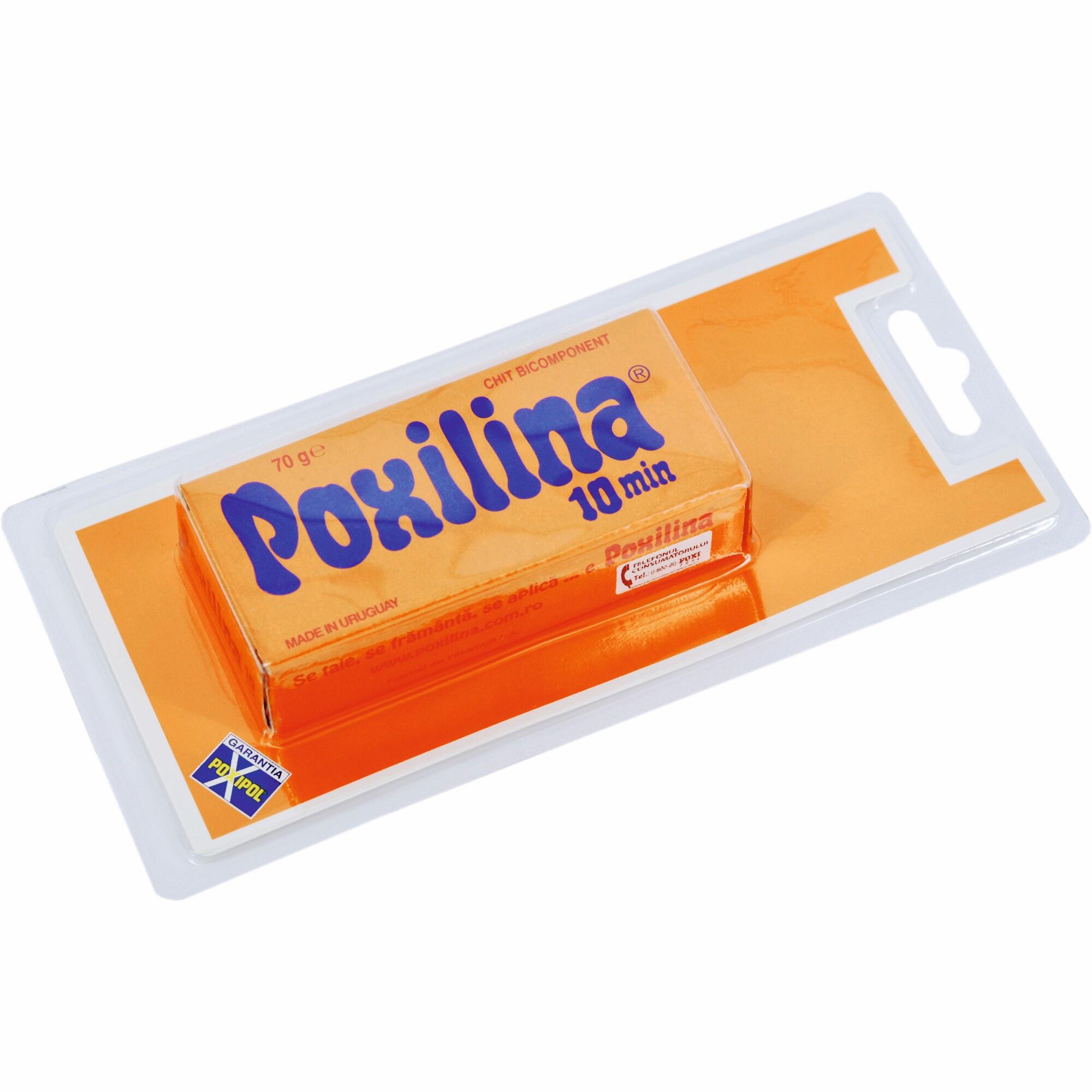 Adeziv Poxilina, de reparare, actionare rapida, 70 g, gri