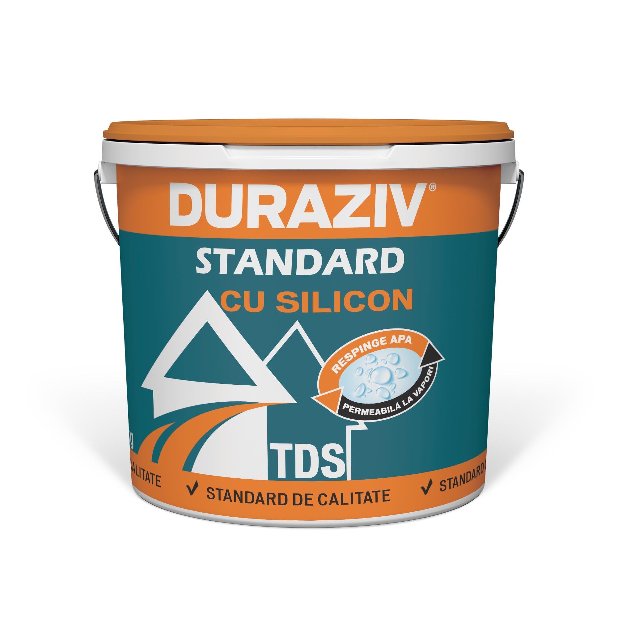 Tencuiala decorativa structurata Duraziv TDS Standard cu Silicon, Papaya, 2 mm, aspect scoarta de copac, 25 kg