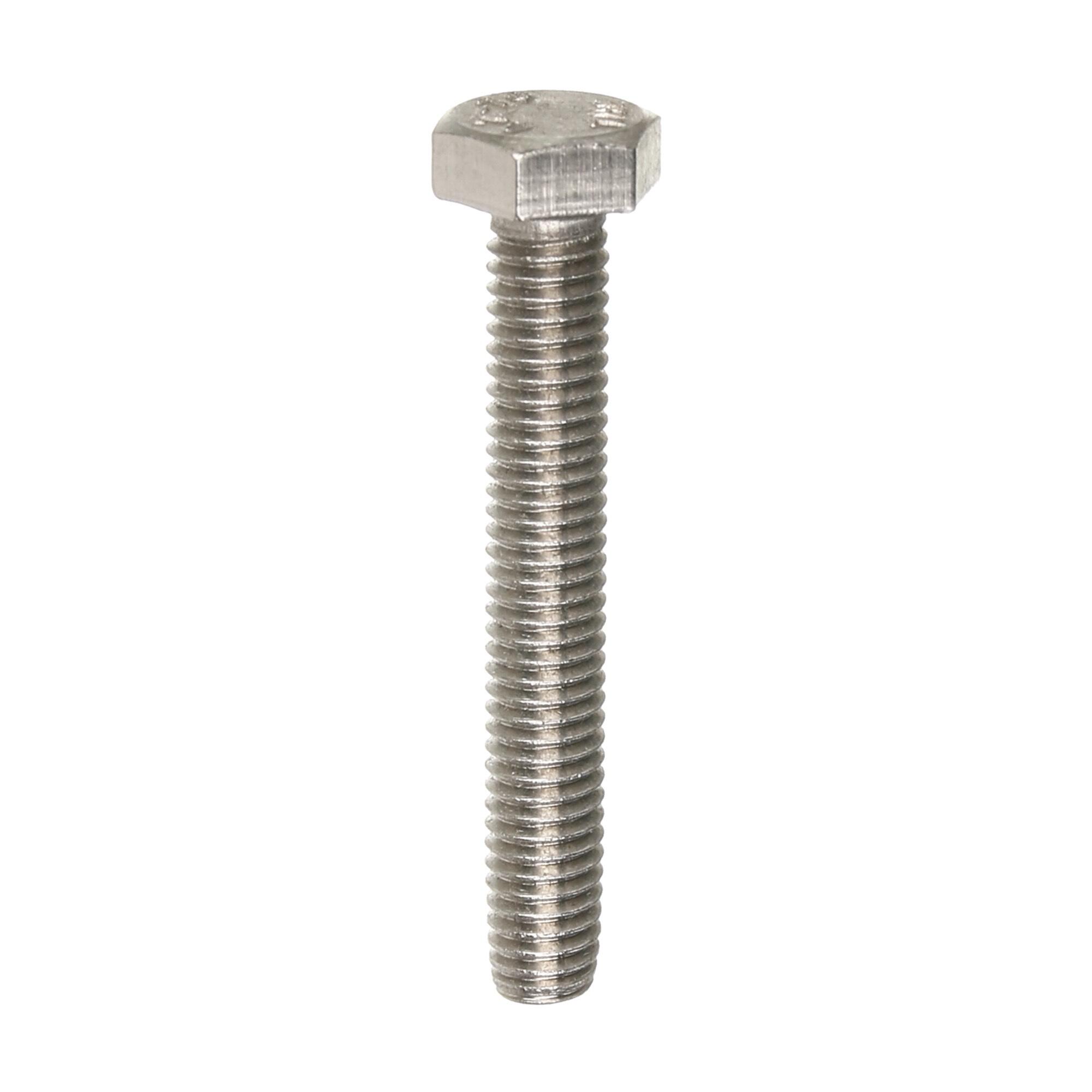 Suruburi metrice cu cap hexagonal, inox, M6 x 30 mm