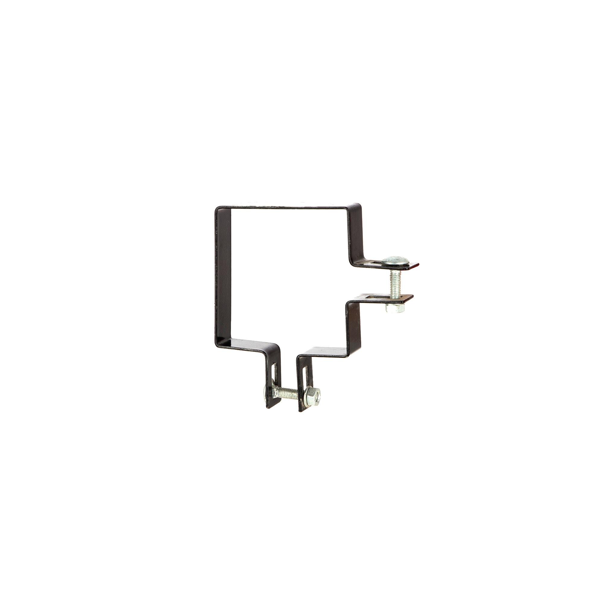 Clema colt, metal, 7 x 7 cm, negru