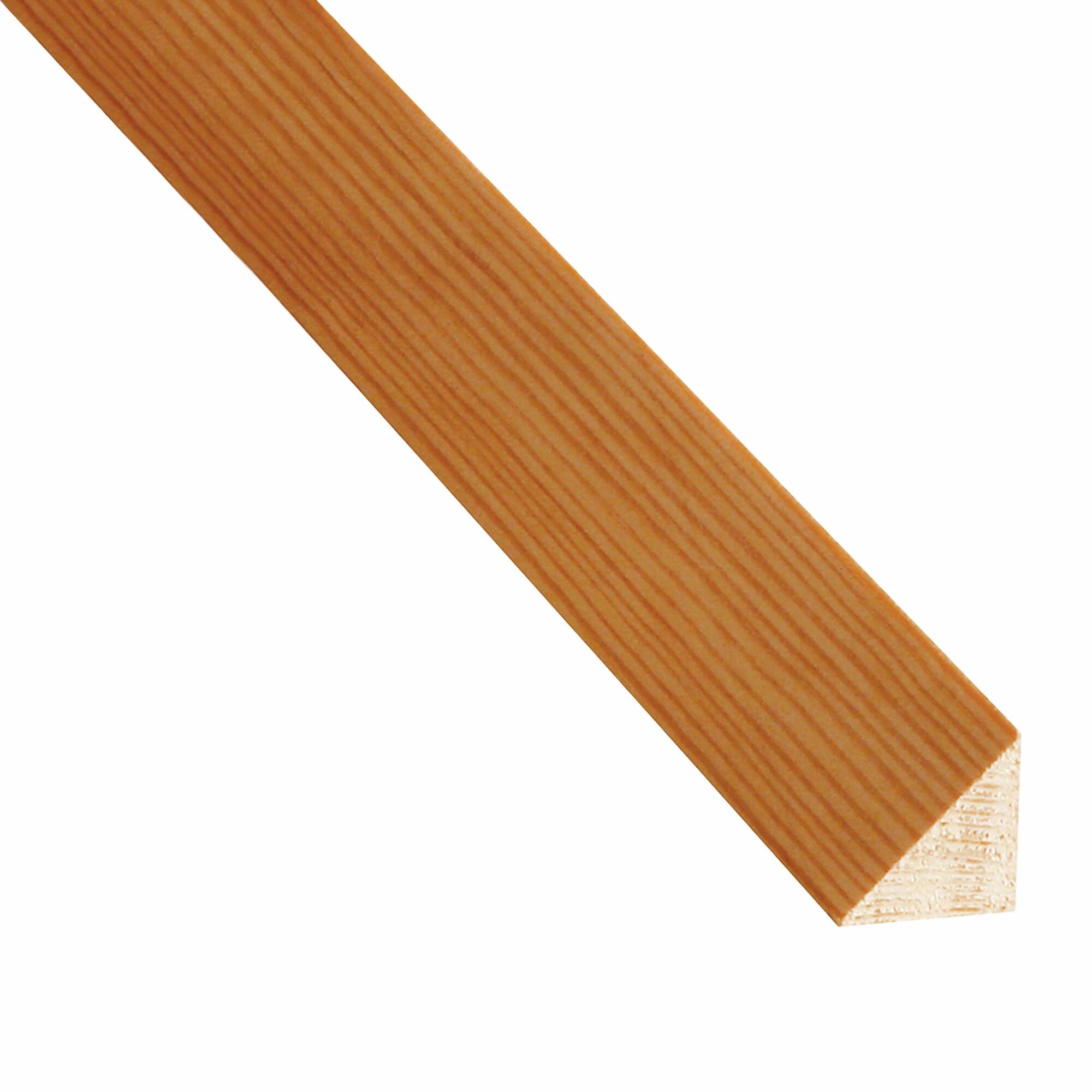 Profil lemn pin, tip triunghi, 20 x 20 x 2400 mm