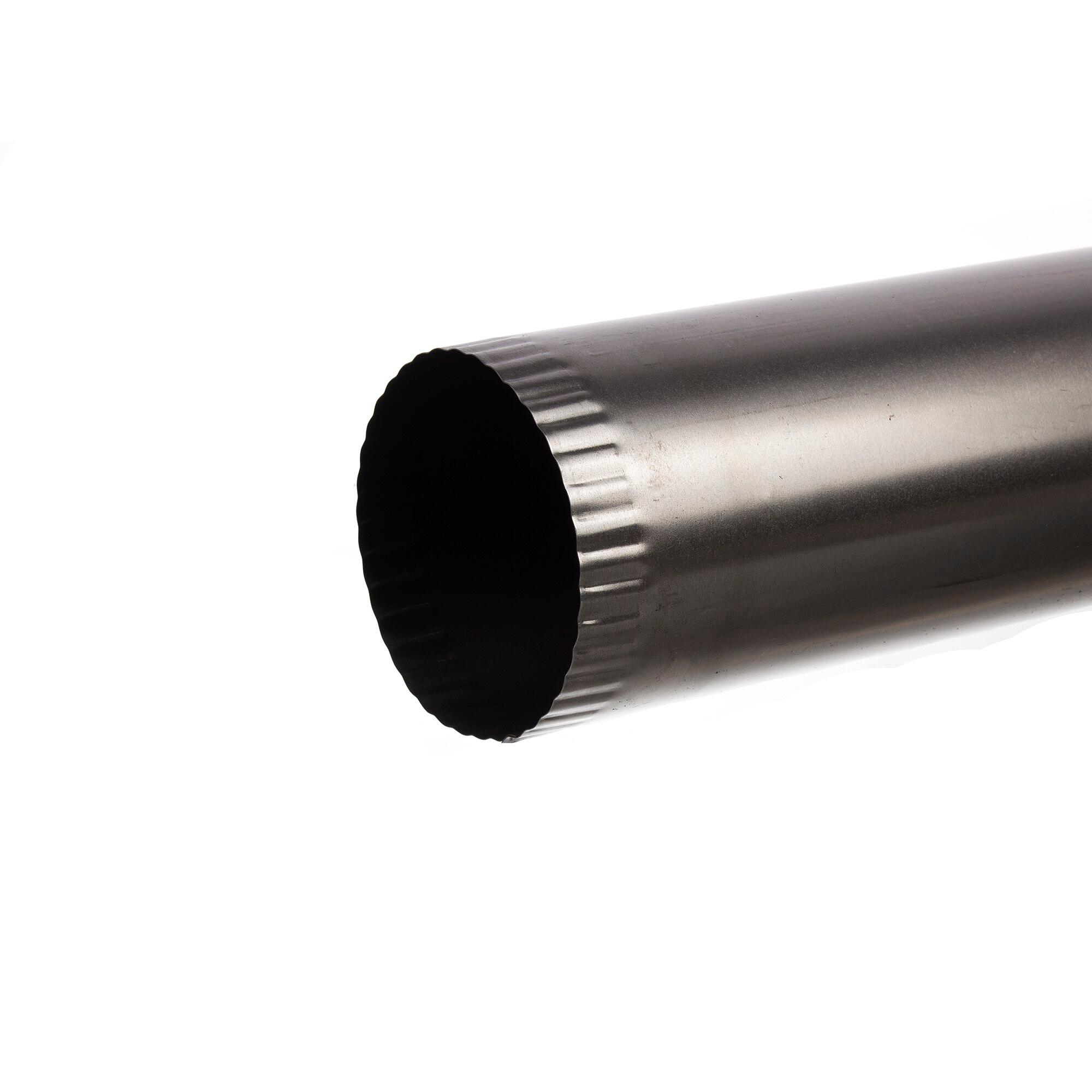 Burlan tabla, grosime 0.4 mm, Ø 130 mm, L 1 m, argintiu