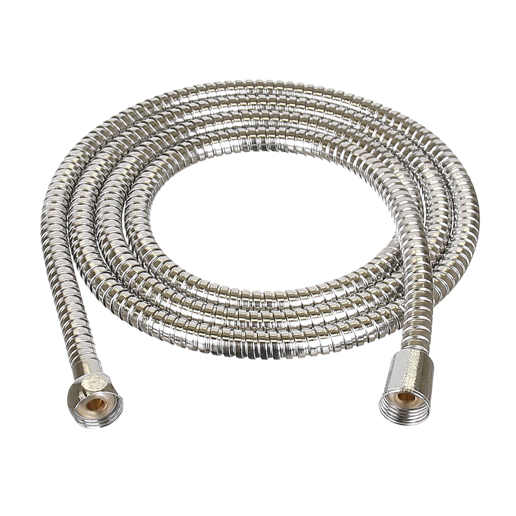 Furtun dus flexibil, L 1.5 m, din metal, crom