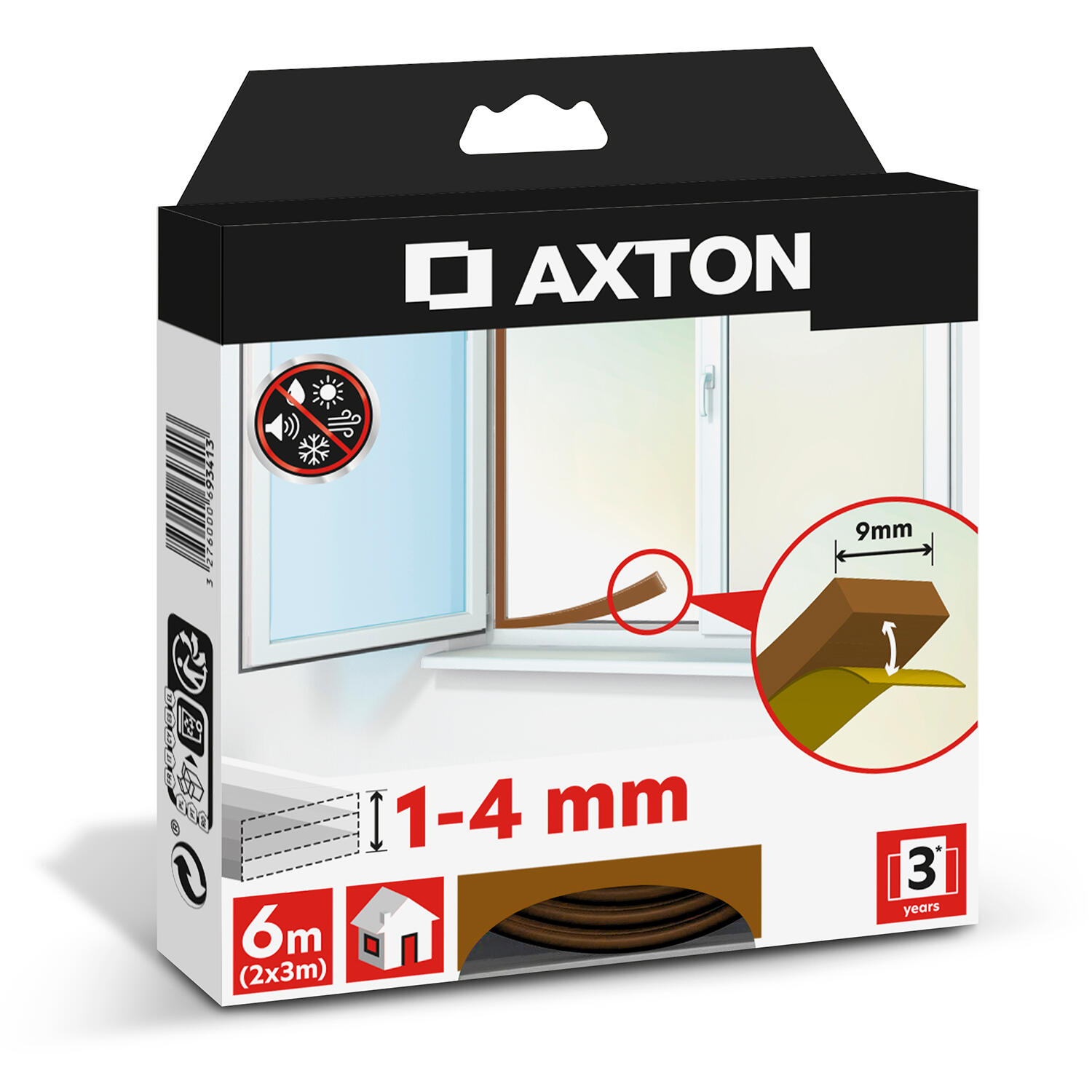 Guarnizione isolante per porte e finestre Piatto adesiva FLEX AXTON ...