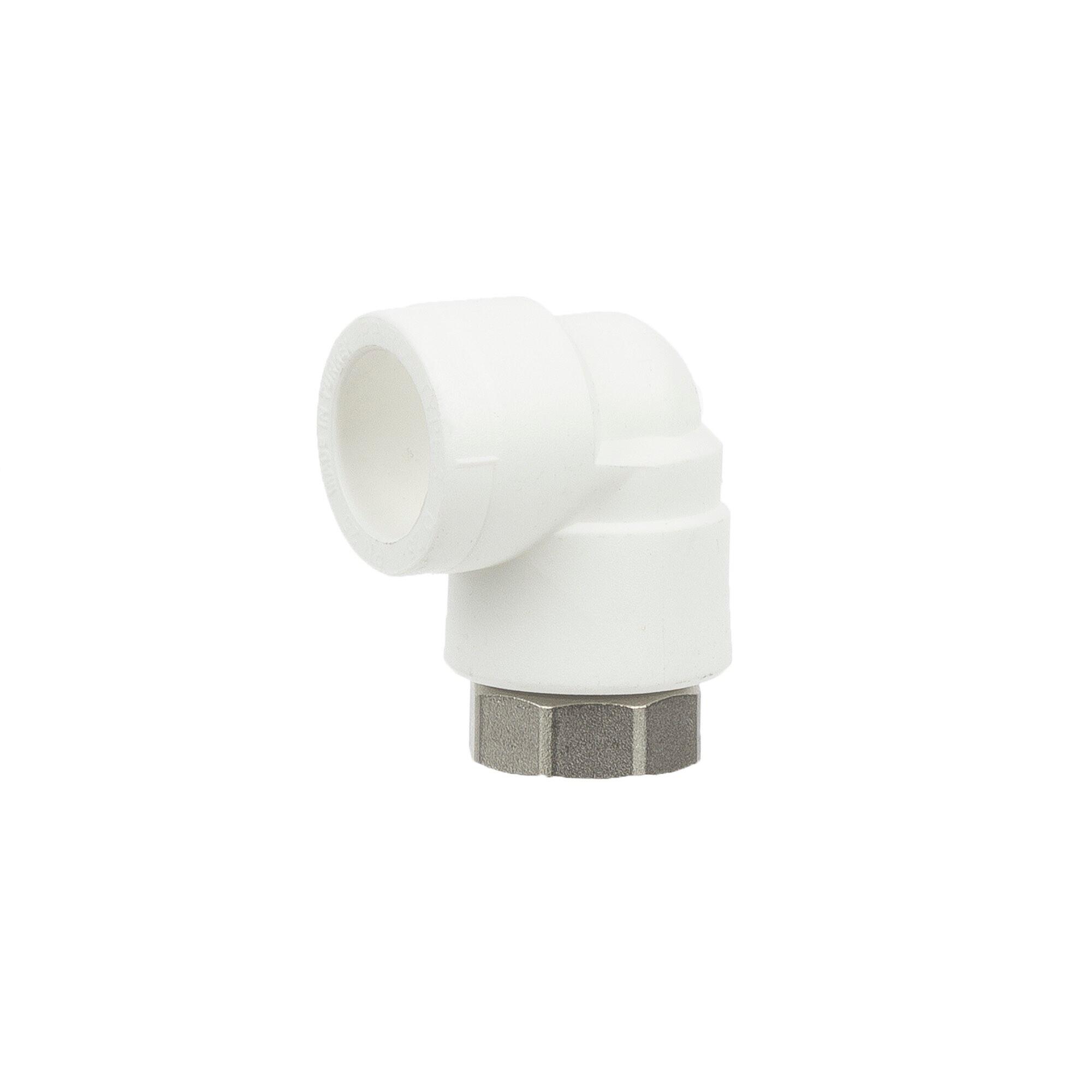 Racord semiolandez, pentru teava PPR, curbat, filet interior, Ø 25 mm x 3/4