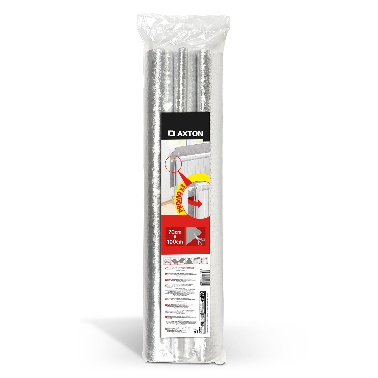 Isolante Termico Doppio Strato Alluminio 6mm - Pannello Riflettente Per Pareti, Termosifoni, Finestre E Tetti - Risparmio Energetico Assicurato