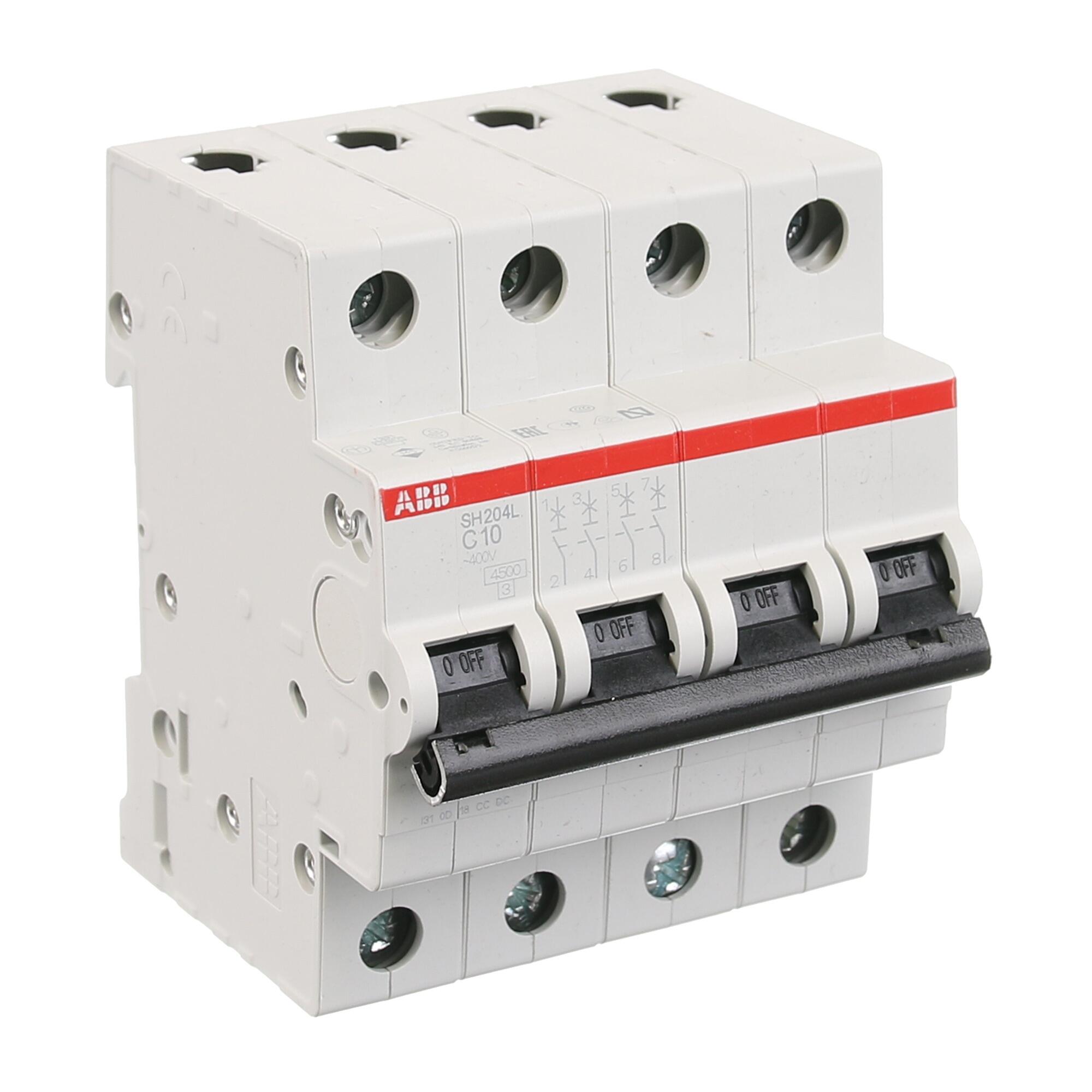 Disjunctor Inlet Disjunctor modular ABB, tetrapolar, 10A, 4P | Leroy Merlin