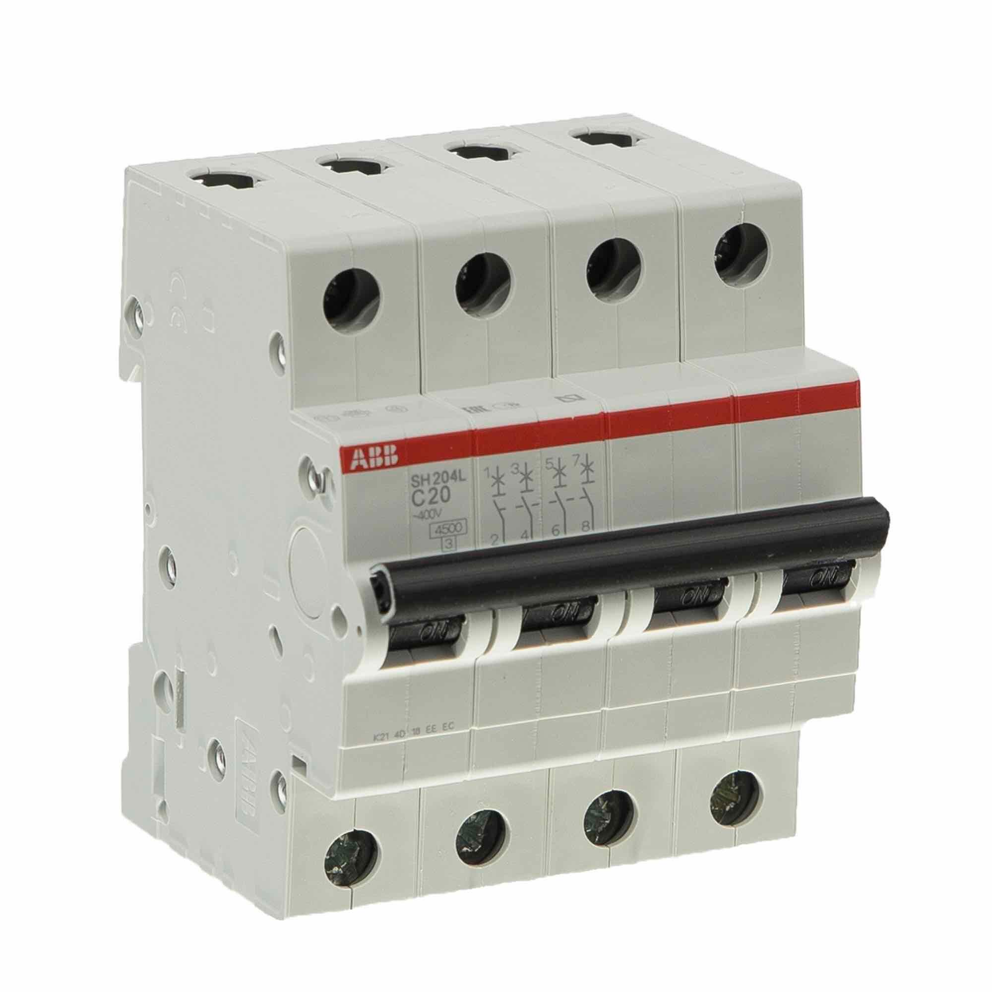 Disjunctor modular ABB, tetrapolar, 20A, 4P