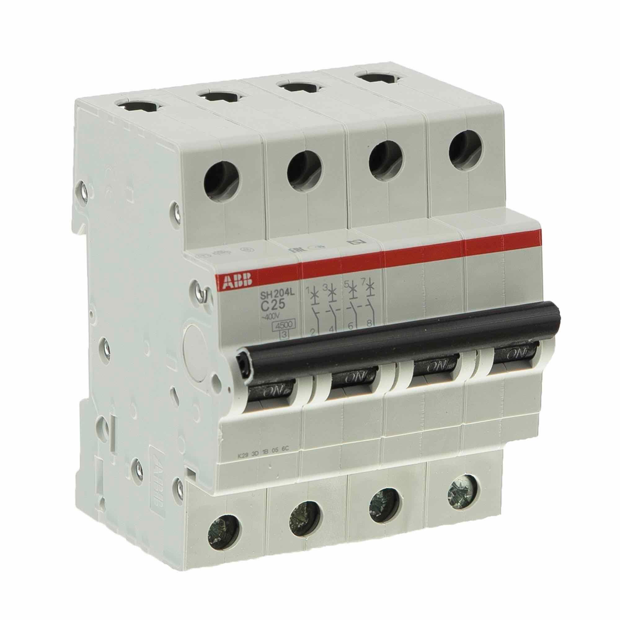 Disjunctor modular ABB, tetrapolar, 25A, 4P | Leroy Merlin