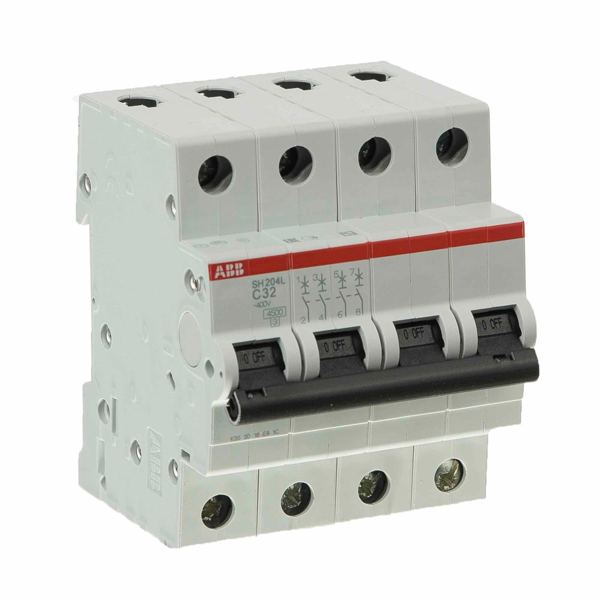Disjunctor Disjunctor modular ABB, tetrapolar, 32A, 4P | Leroy Merlin