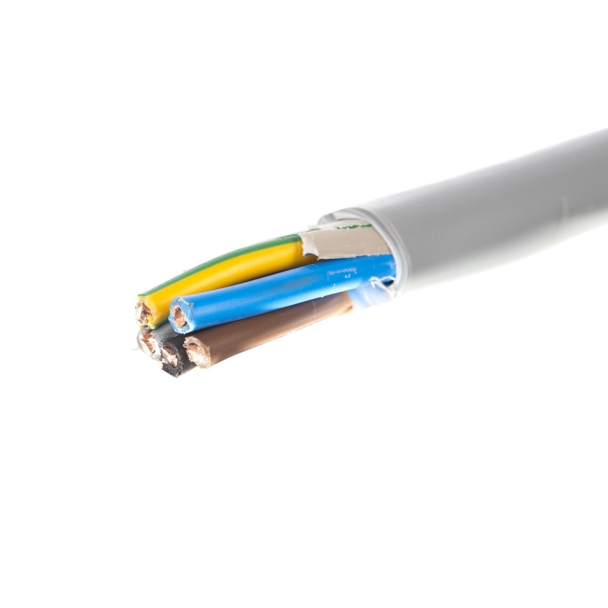 Cablu electric CYY-F, 5 x 6 mm², gri, la metru