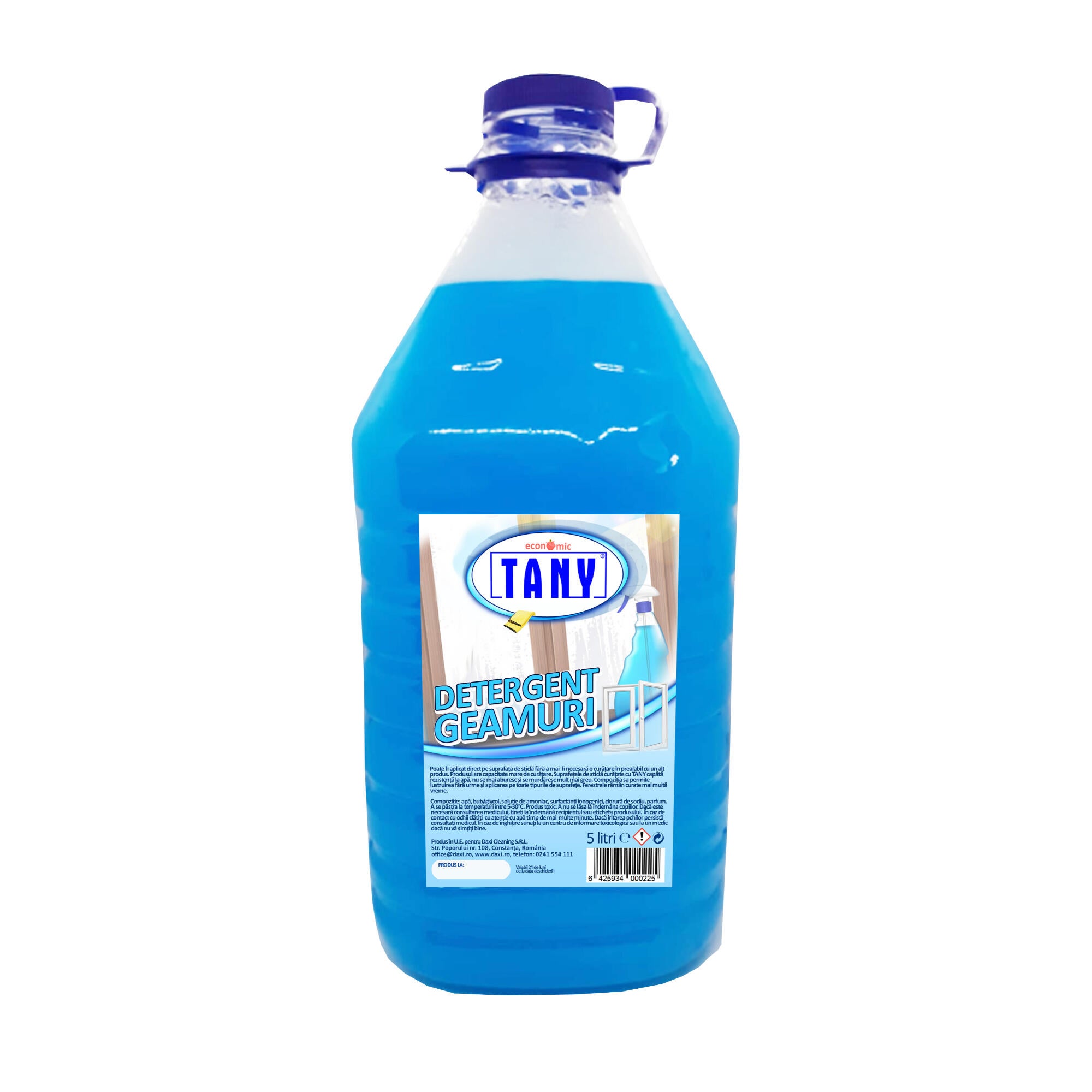 Solutie pentru curatarea suprafetelor din sticla, Tany, 5 L