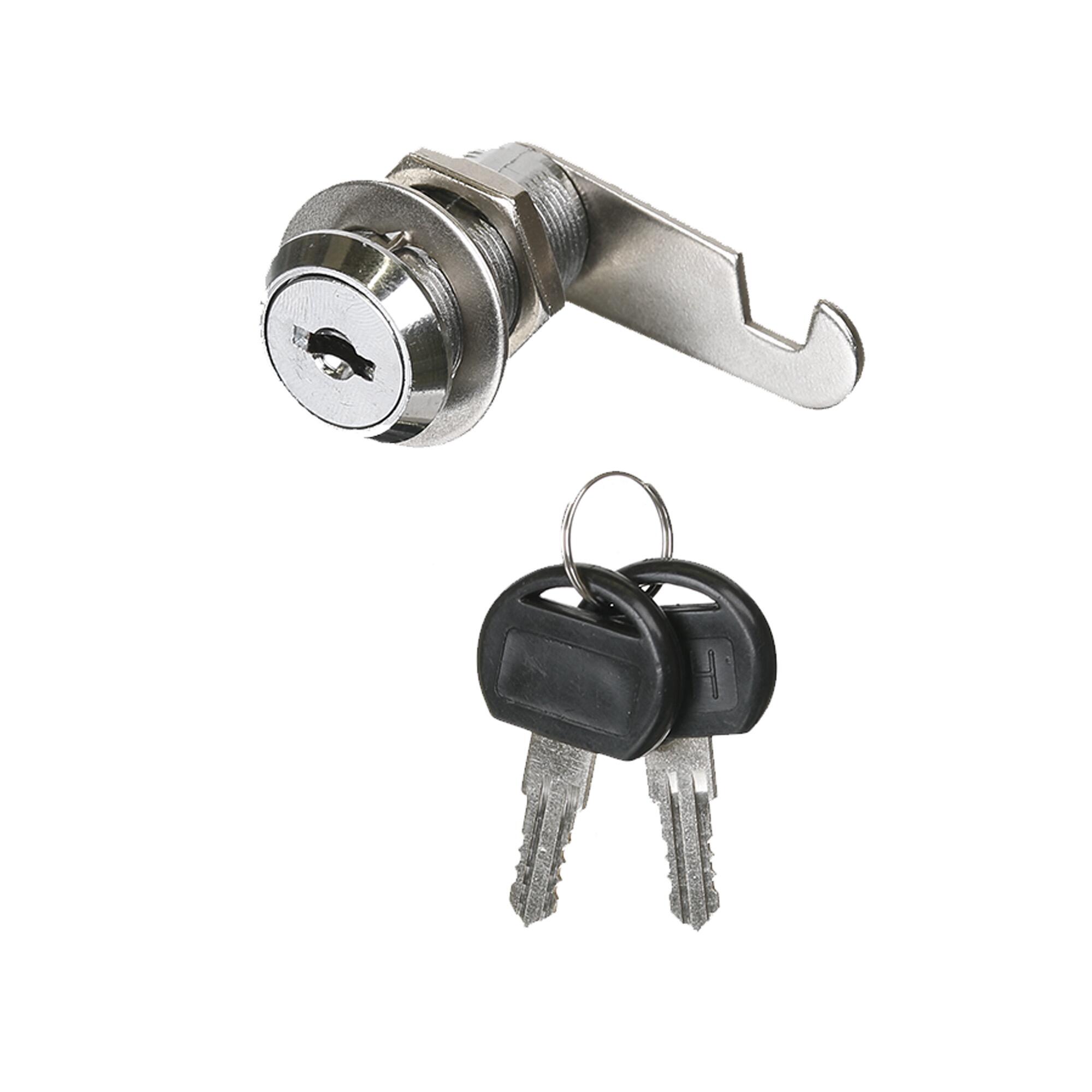 Incuietoare incastrata pentru mobila, 30 mm, 2 chei
