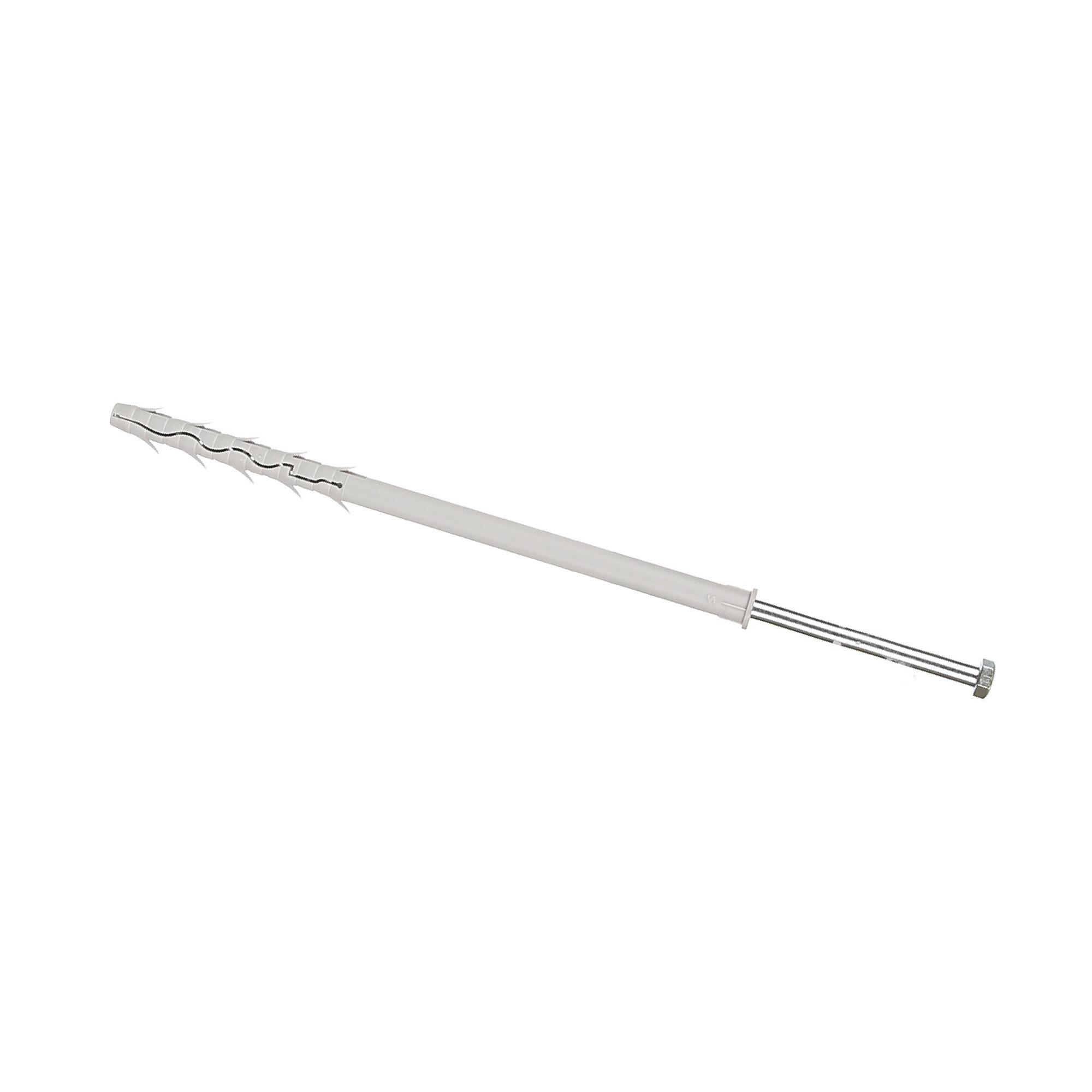 Diblu cu surub hexagonal, pentru caramida goala, nailon si otel, Ø 12 x 260 mm
