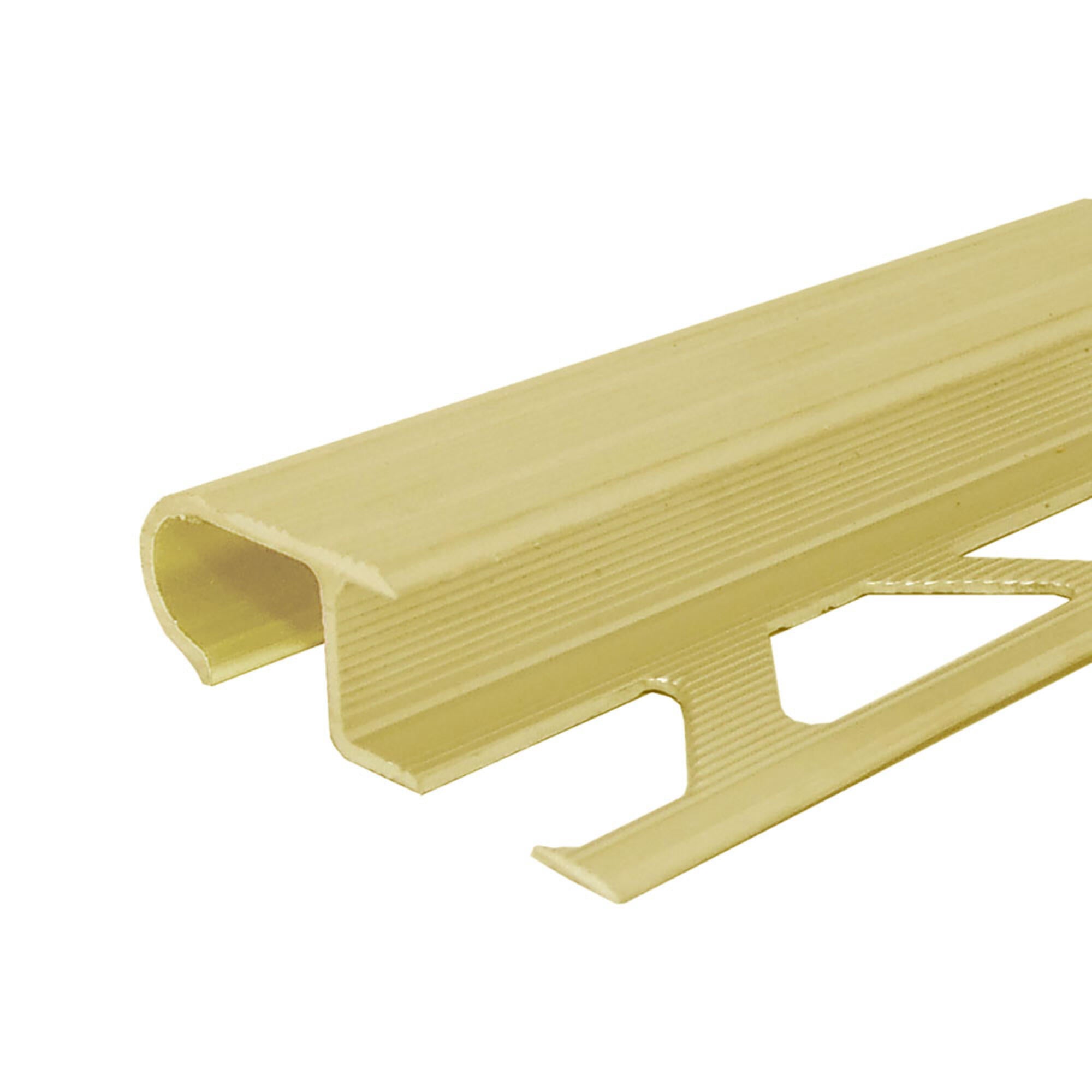 Profil aluminiu pentru treapta, V5, 18 mm x 2.5 m, auriu Venezia
