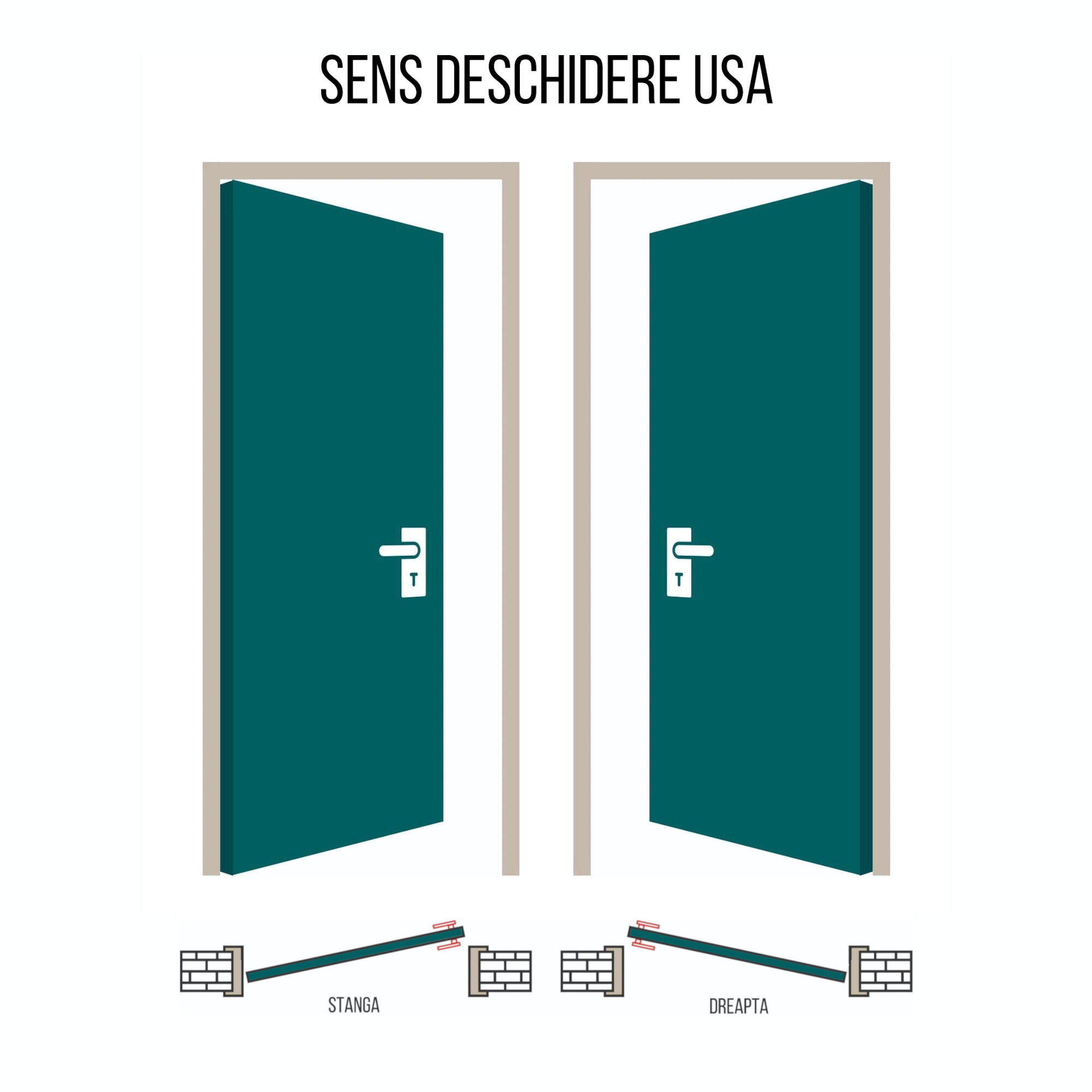 Usa interior MDF, fara toc, Ynna, cu geam, latime 70 cm, dreapta/stanga