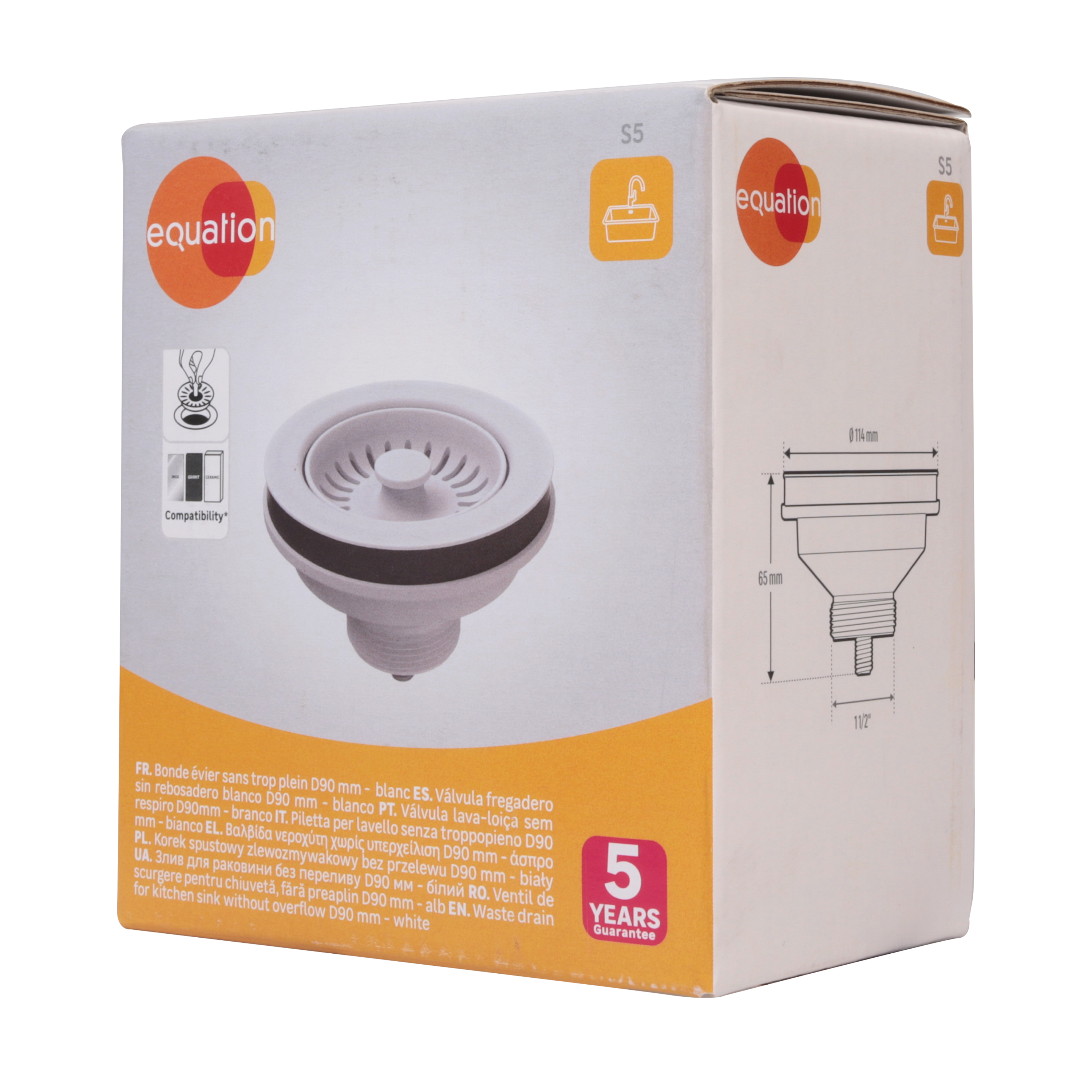 Valvula EQUATION d90 branco - 7