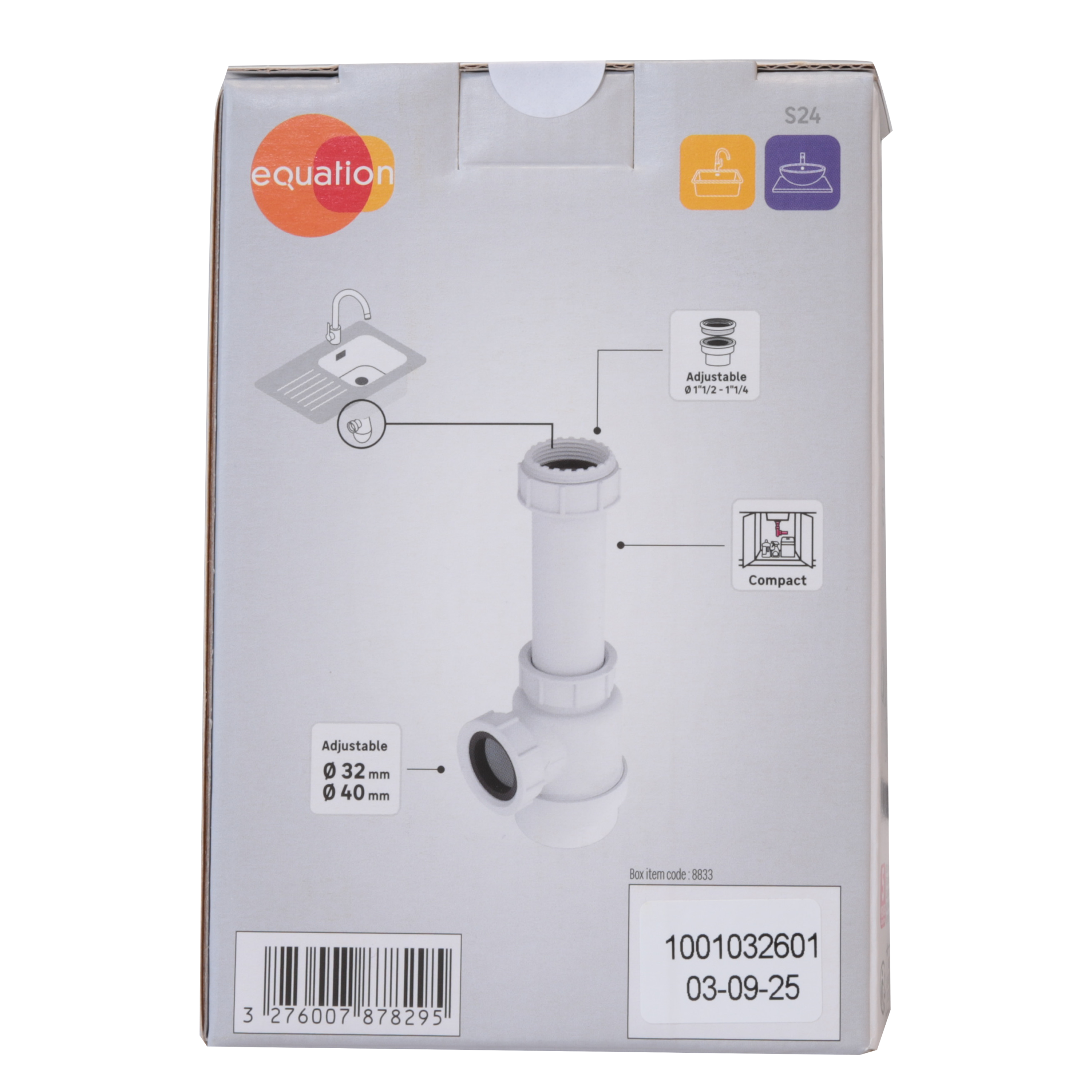 Sifao plastico EQUATION 1/2 1/4 extensivel 32/40 - 6
