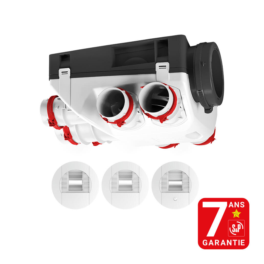 Kit VMC simple flux hygroréglable, Ozeo ecowatt 2+ S&P | Leroy Merlin