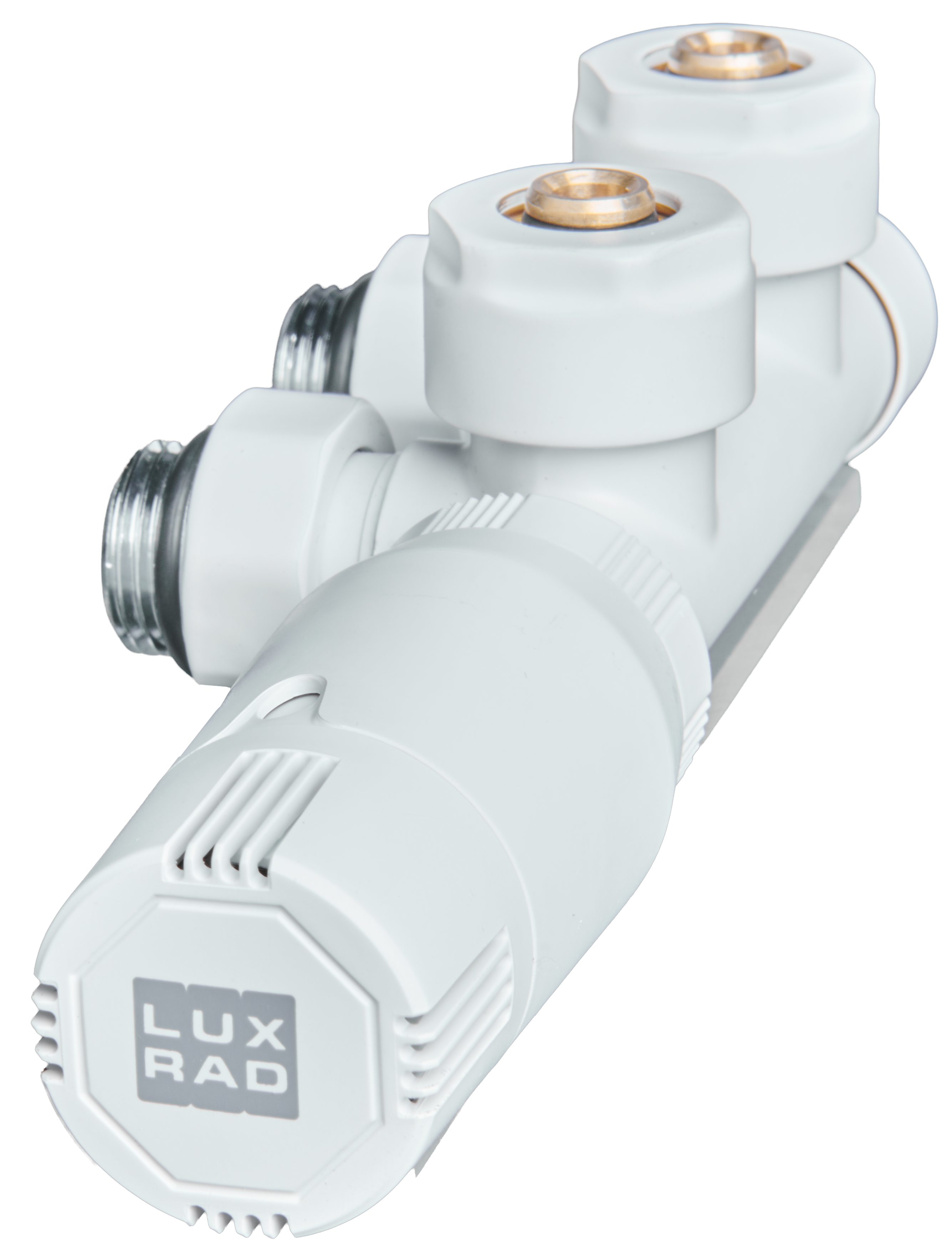 Zestaw termostatyczny DUOPLEX PRAWY 3/4" biały LUXRAD