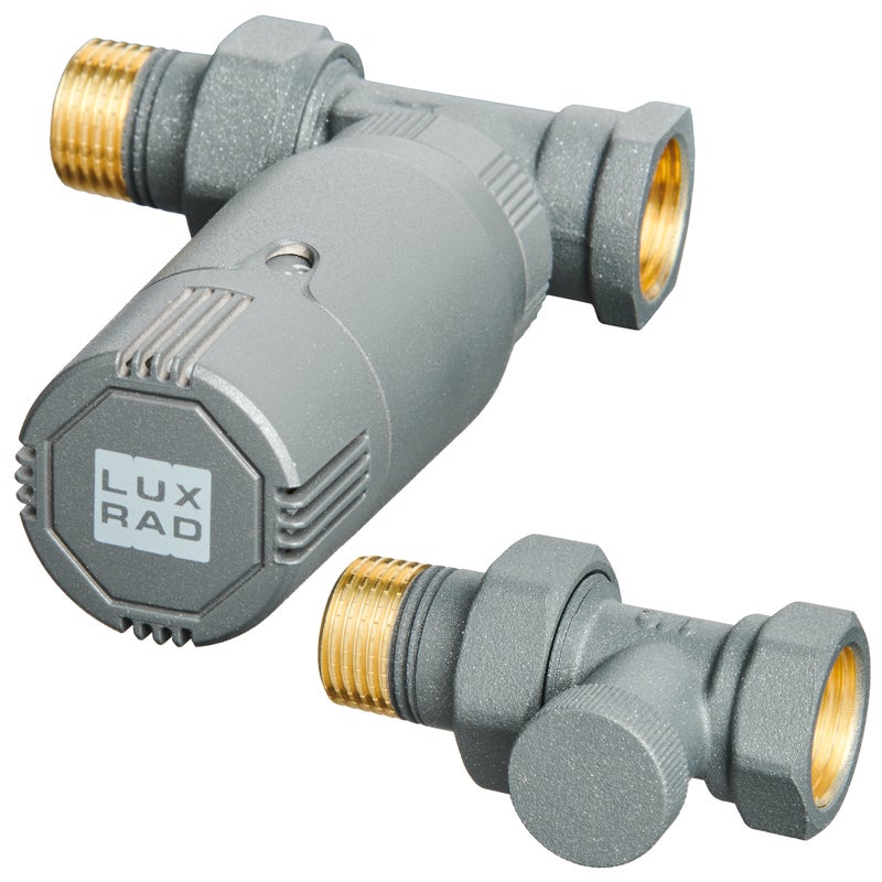 Zestaw termostatyczny PROSTY 1/2" grafit LUXRAD
