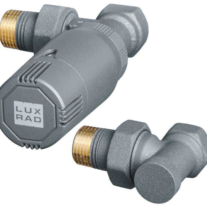 Zestaw termostatyczny kątowy 1/2" grafit LUXRAD