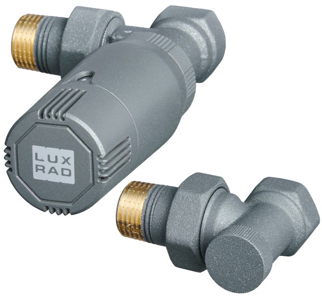 Zestaw termostatyczny katowy 1 2 grafit luxrad 44391956
