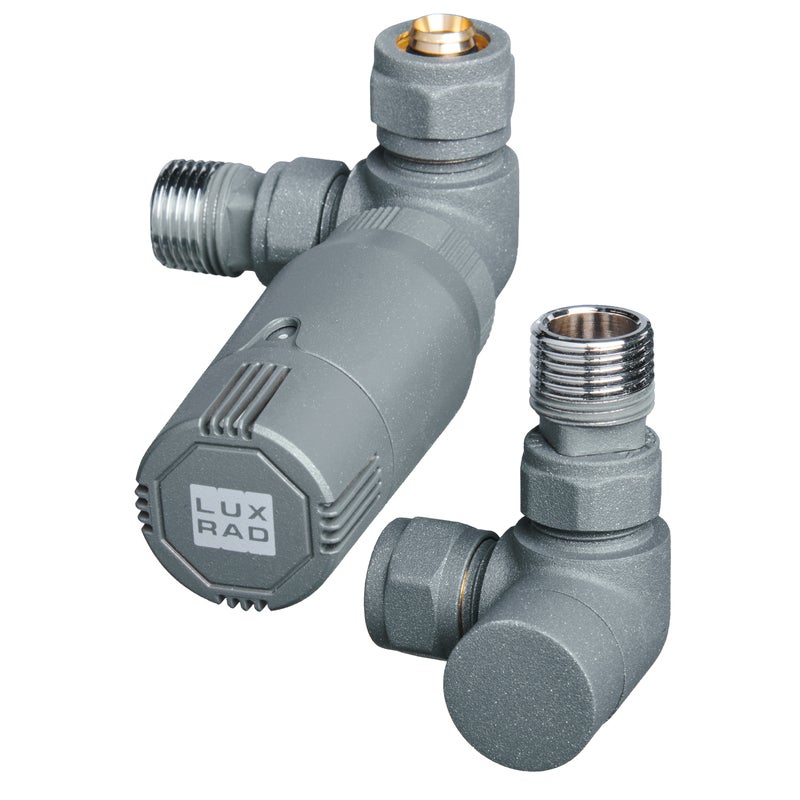 Zestaw termostatyczny OSIOWY UNIWERSALNY 1/2" grafit LUXRAD