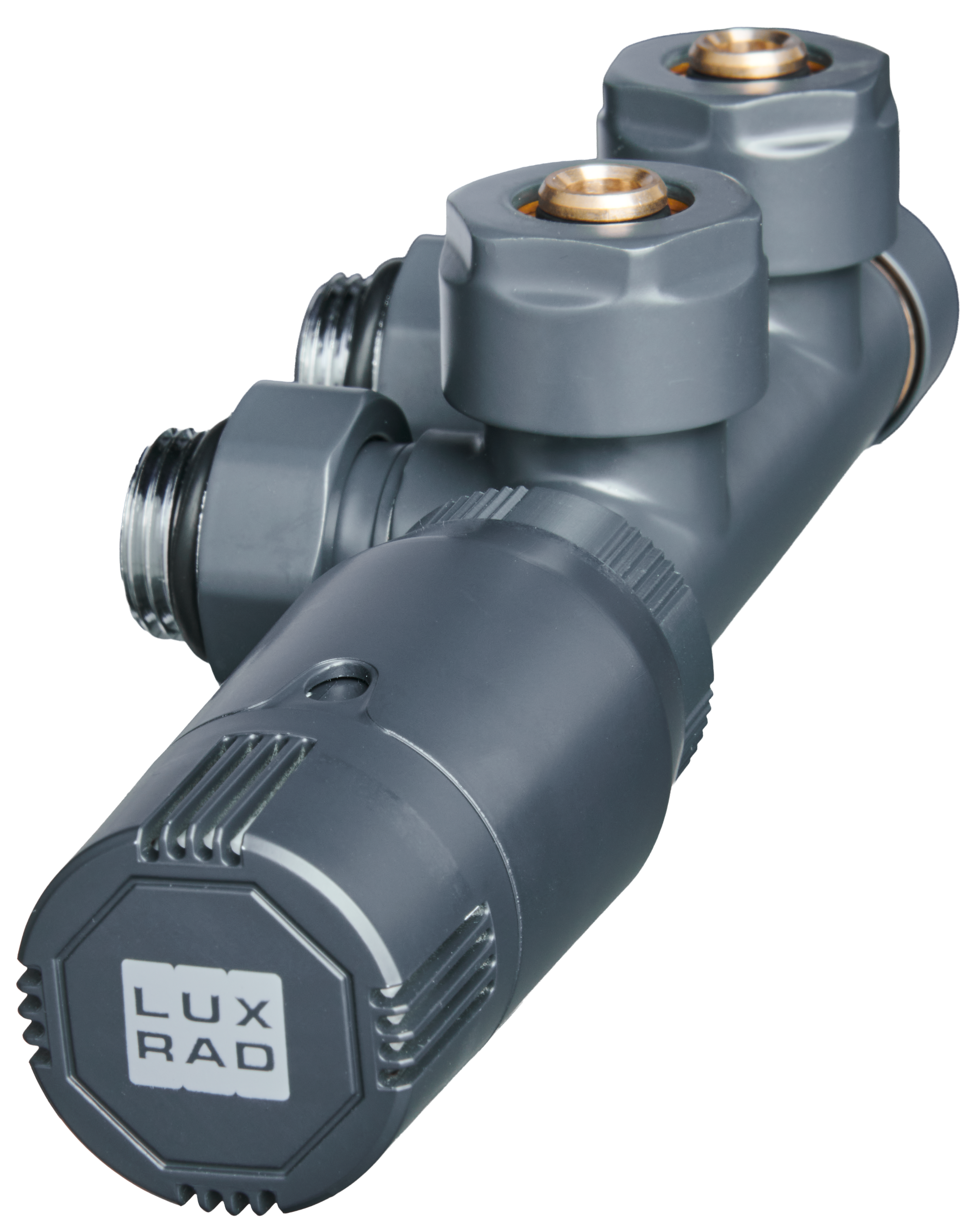 Zestaw termostatyczny DUOPLEX PRAWY 3/4" grafit LUXRAD
