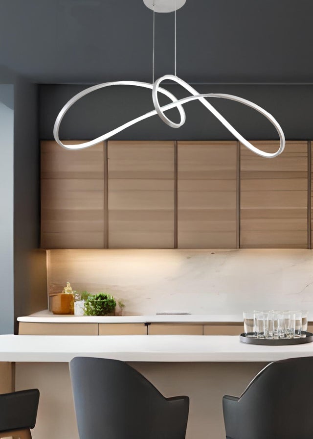 Lampadario LED moderno Ruby grigio, luce con 3 temperature di colore 5400 lumen