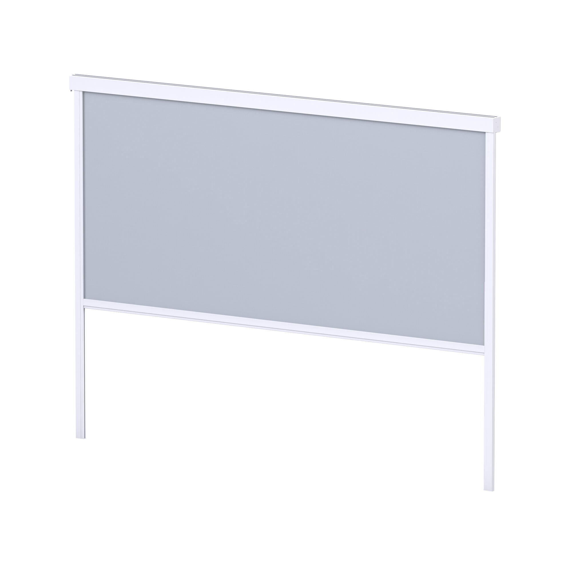 Toldo para pérgola adosada de aluminio roma blanco, gris de 11x300 cm