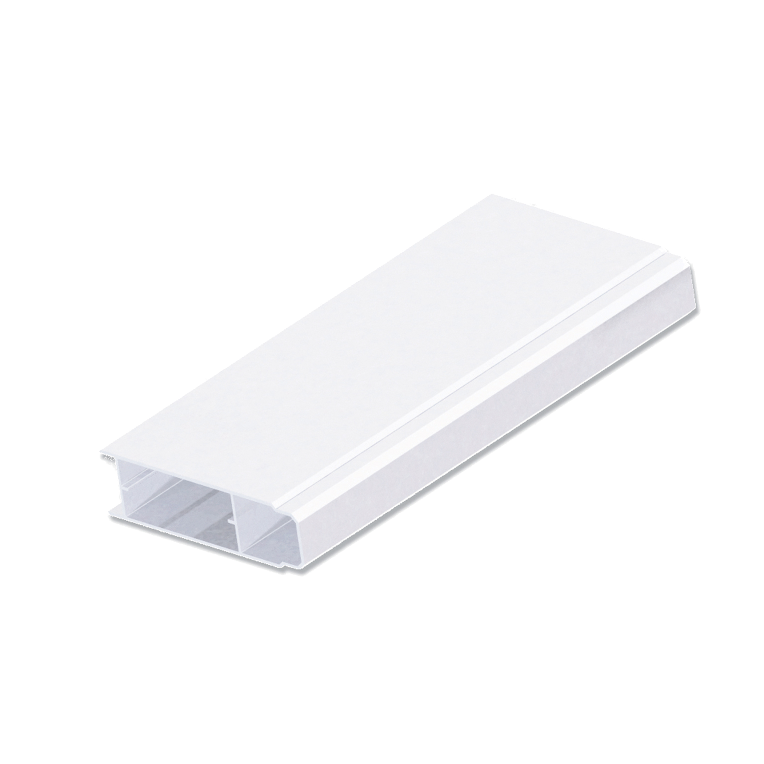 Listón de enclavamiento para valla o panel lama compacta blanco 9x145 cm