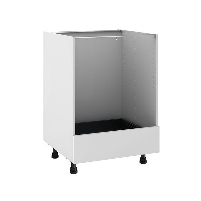 Mueble bajo horno de cocina Delinia ID Sofia blanco mate 76,8X60 cm