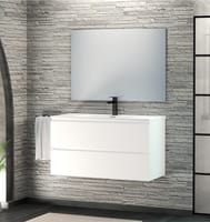 MUEBLE DE BAÑO MAYA BLANCO 60X45CM 2 CAJONES - 1