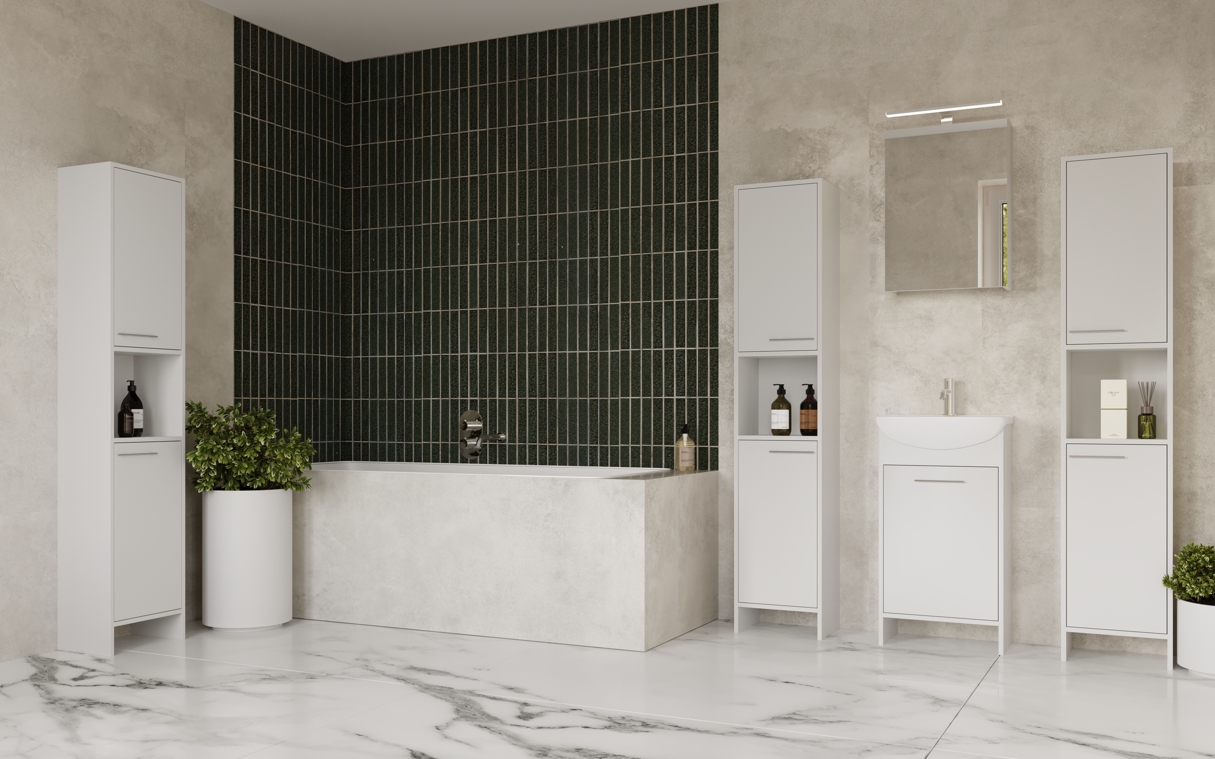 Zestaw mebli łazienkowych z umywalką 45 Fight Sensea - 2