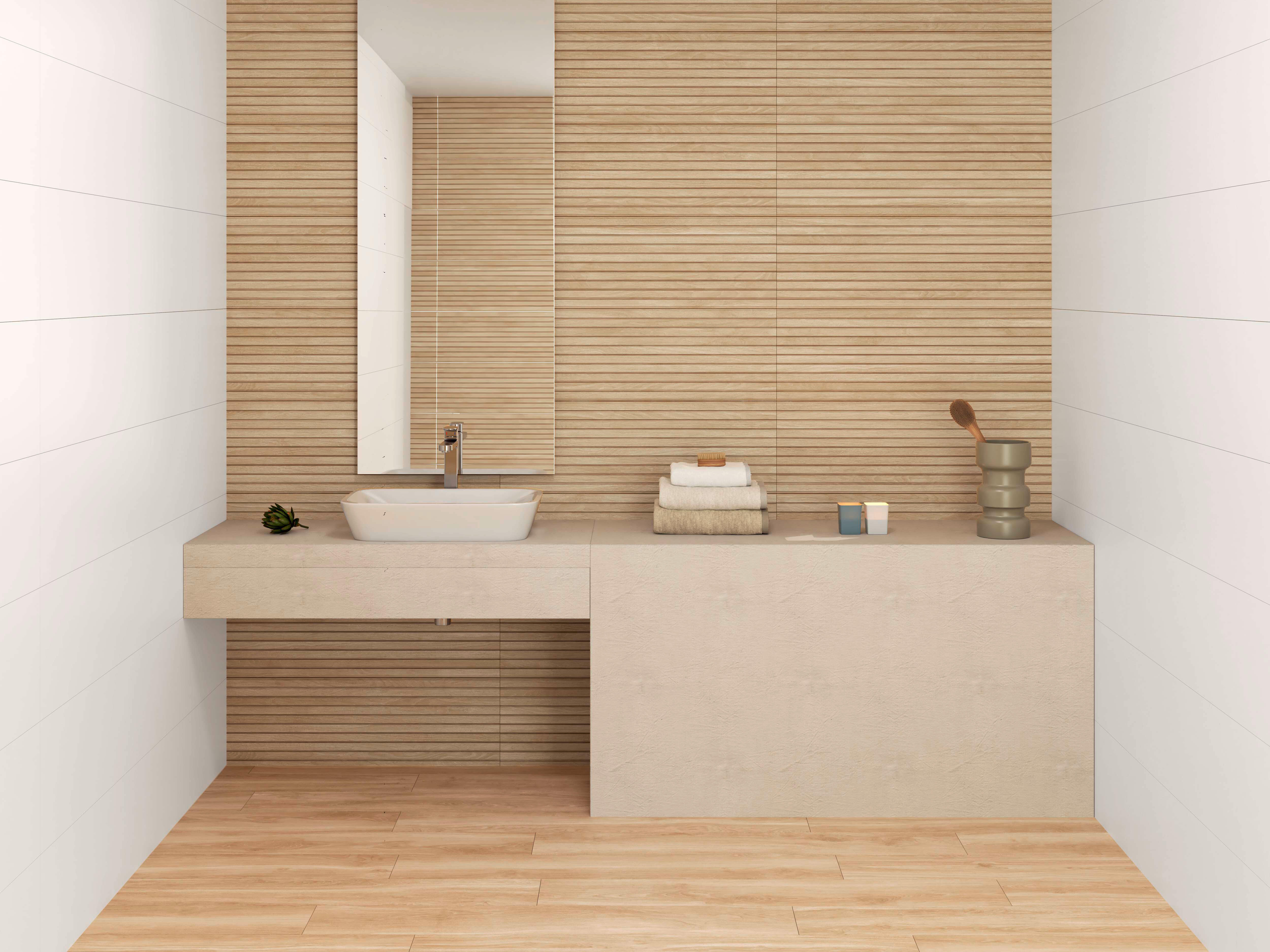Carrelage mural intérieur décor effet bois l.30 x L.90 cm - Prado Wood - 5