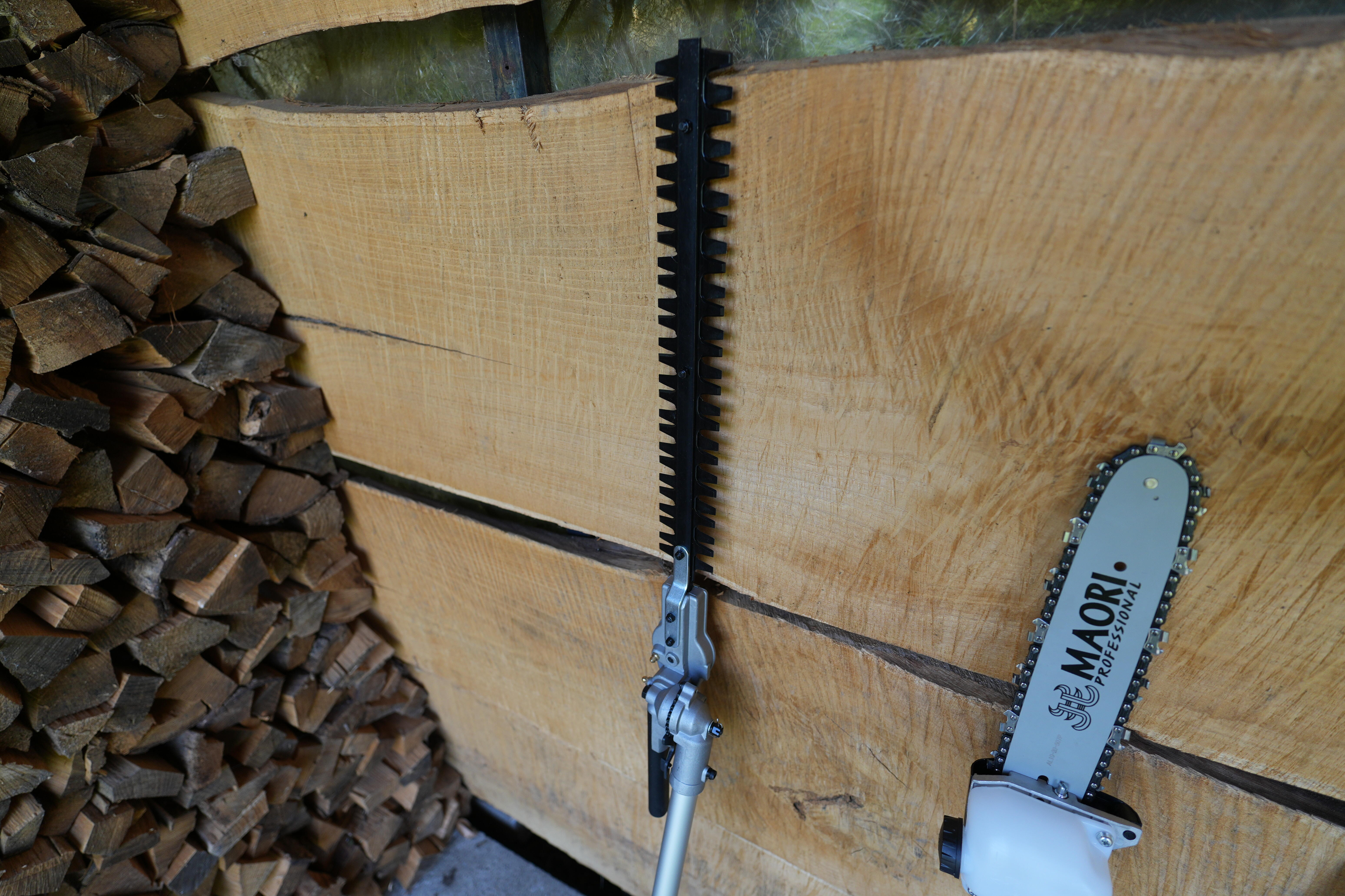 Decespugliatore a scoppio 2 tempi 33 cm³ Multitool maori impugnatura a d con testa in nylon 2 fili - 11