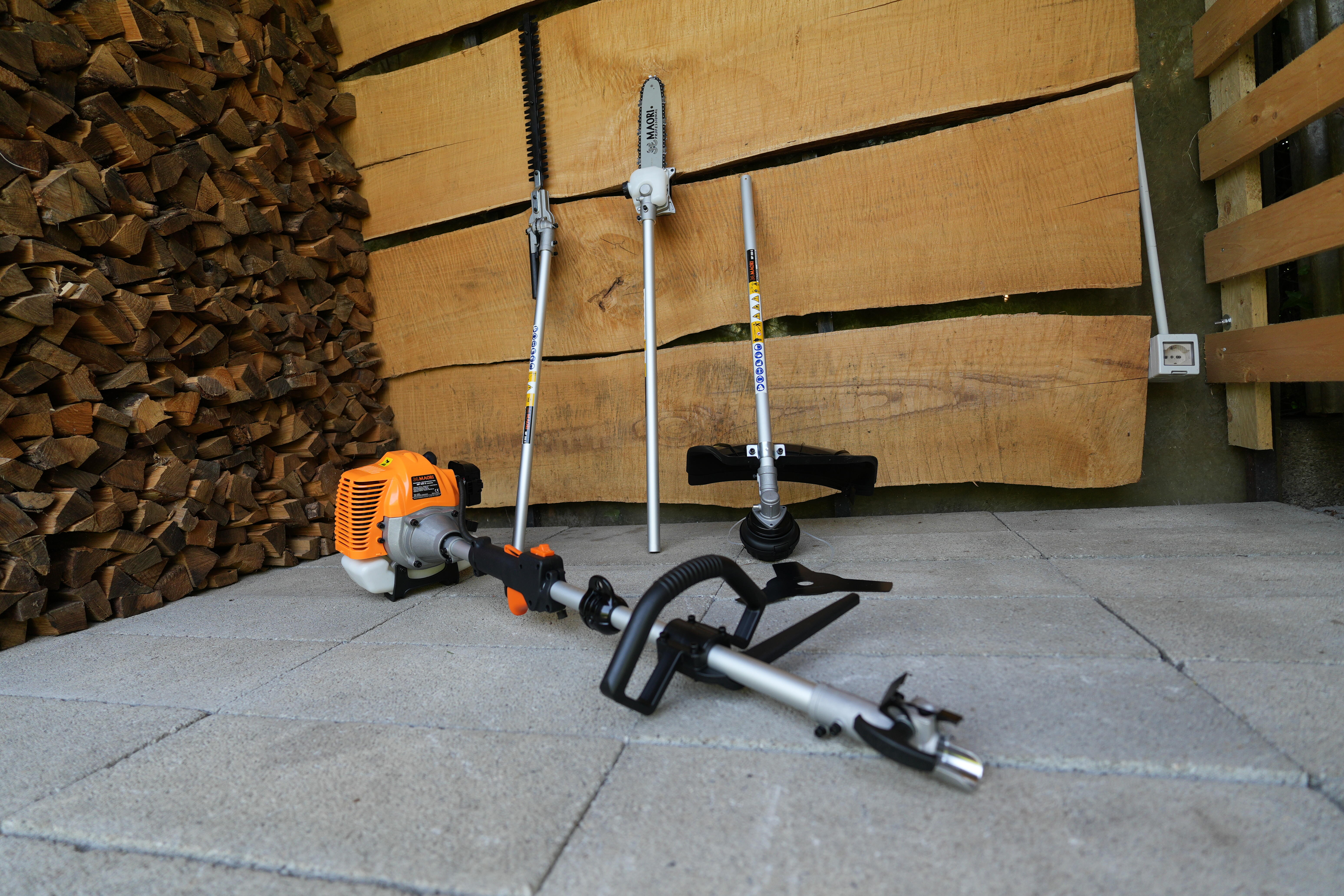 Decespugliatore a scoppio 2 tempi 33 cm³ Multitool maori impugnatura a d con testa in nylon 2 fili - 5