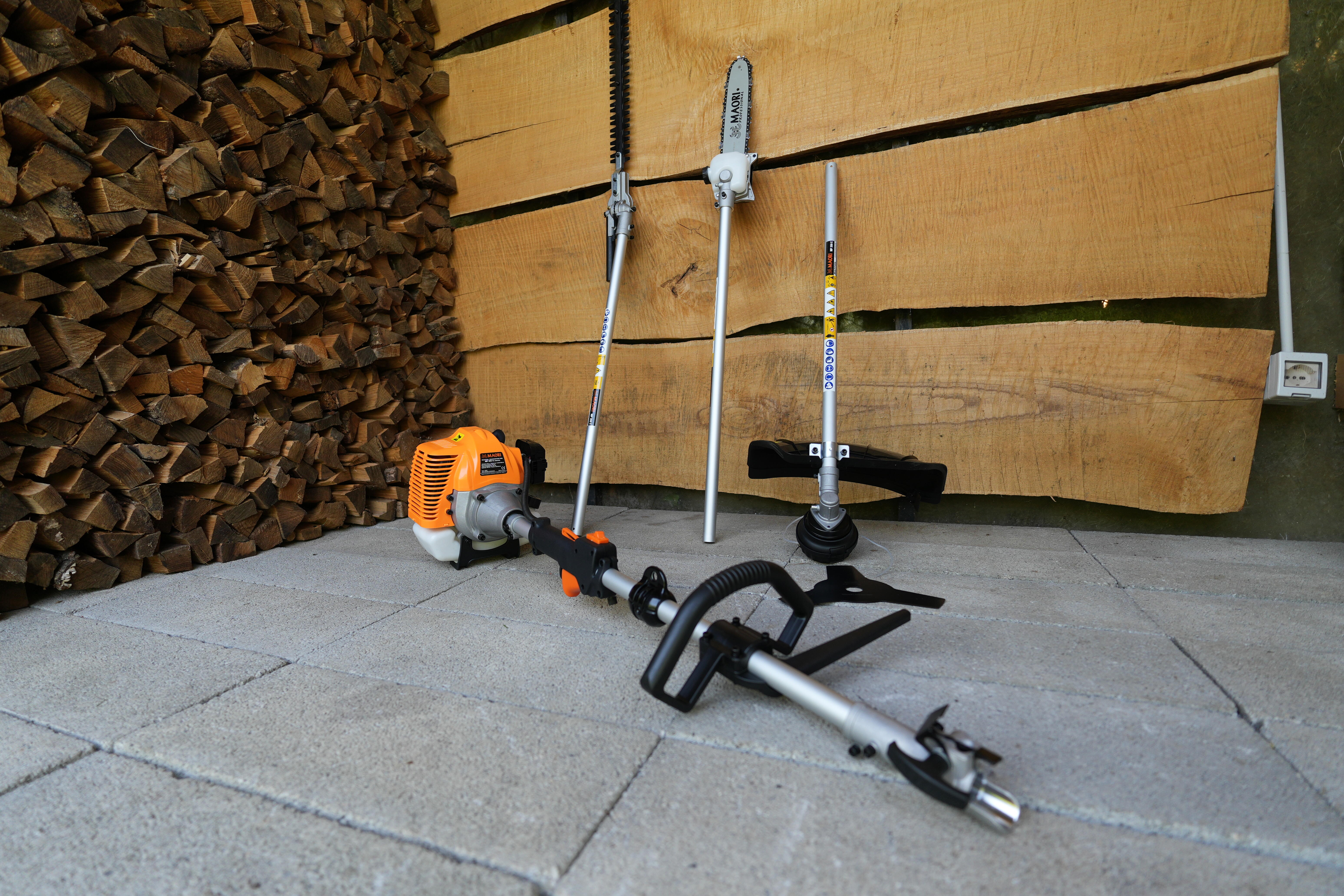 Decespugliatore a scoppio 2 tempi 33 cm³ Multitool maori impugnatura a d con testa in nylon 2 fili - 4