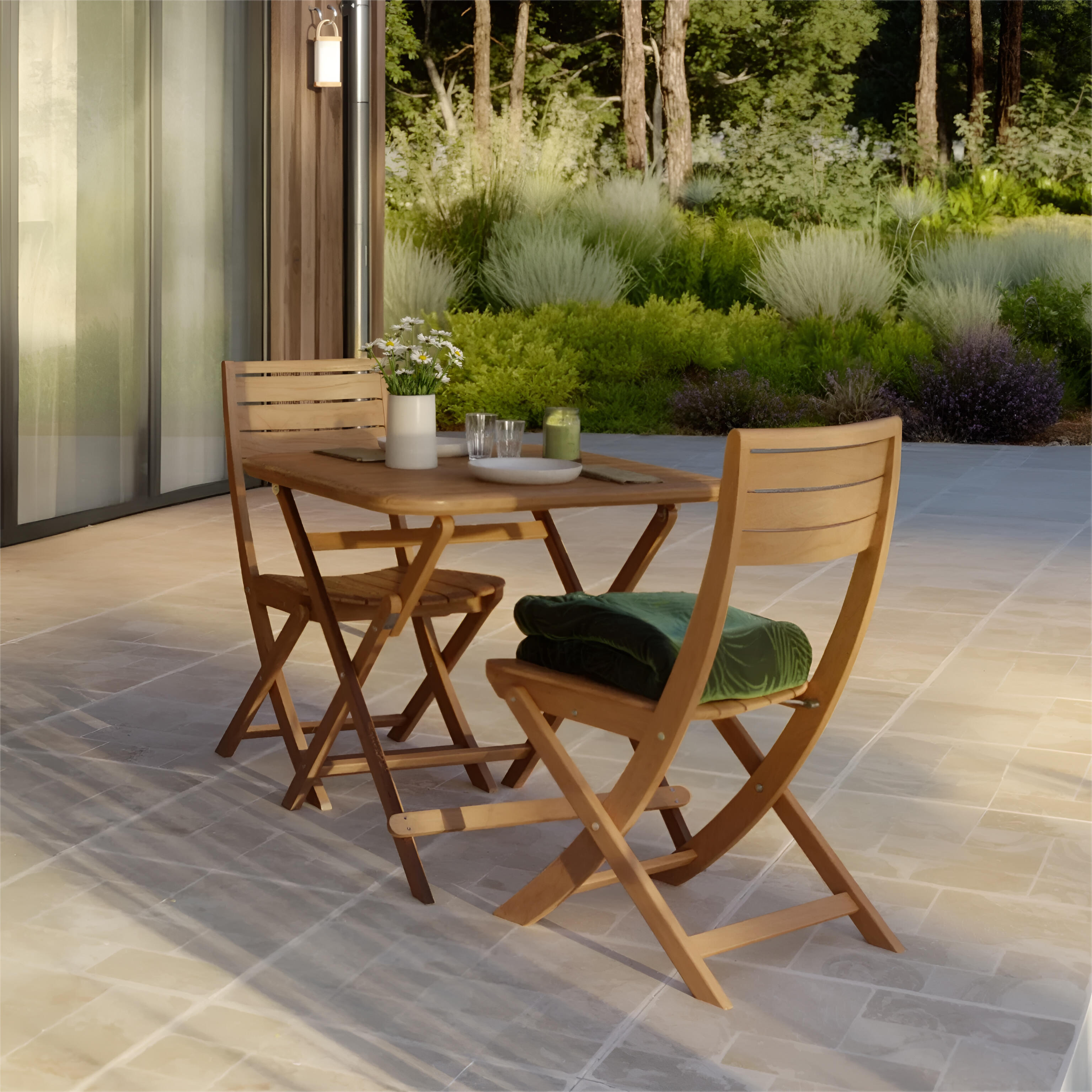 Conjunto de balcón naterial aurora premium para 2 personas