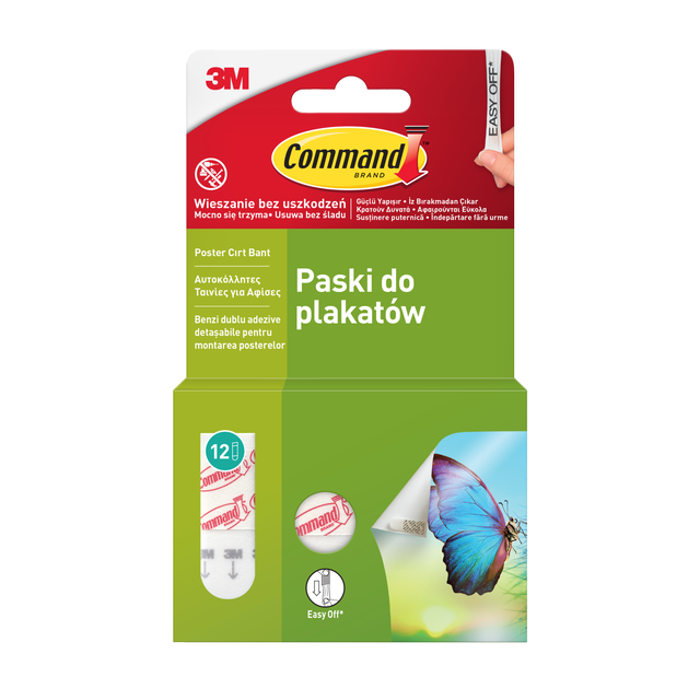 Paski wymienne do plakatów 12 sztuk COMMAND