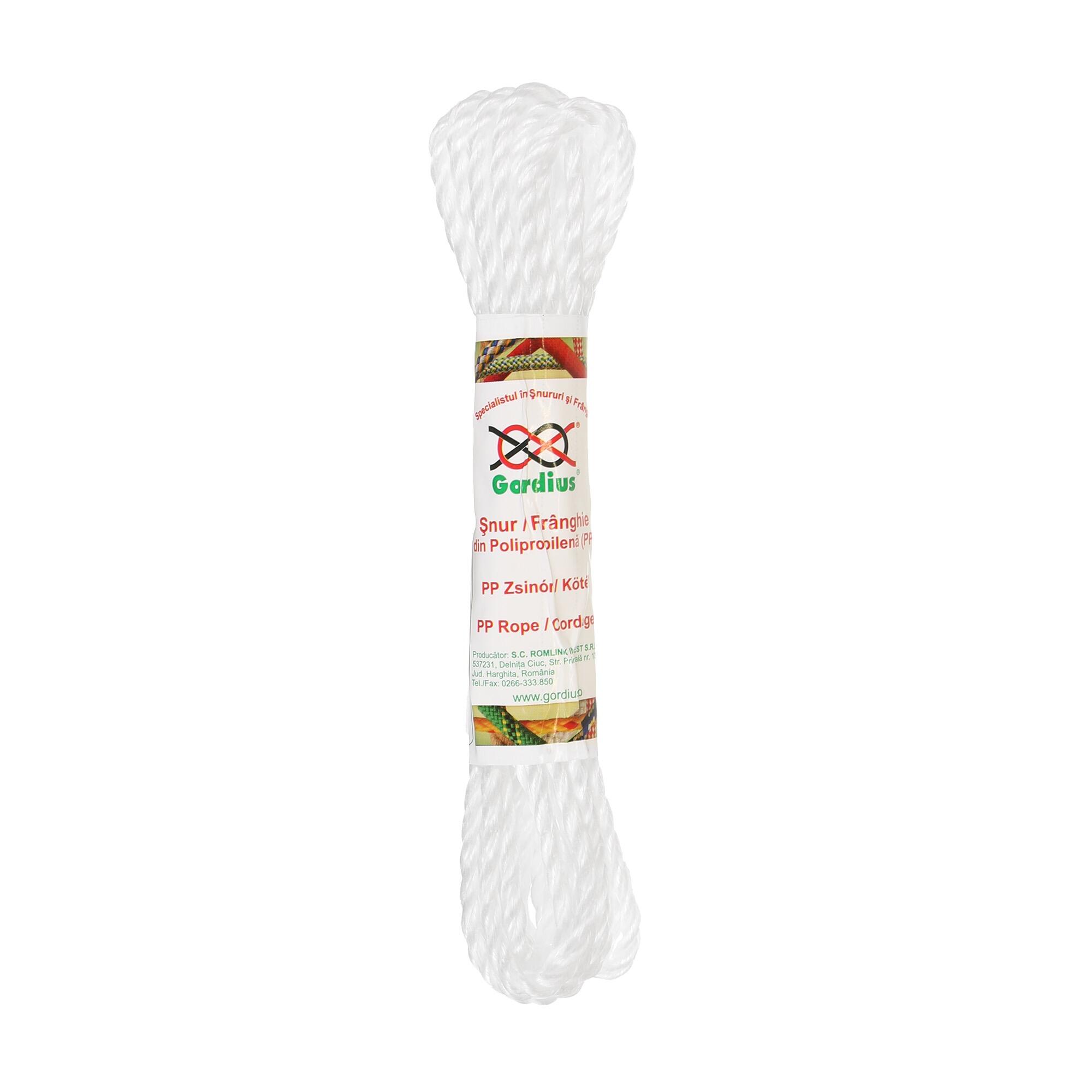 Snur rasucit, polipropilena, Ø 4 mm x L 5 m, forta de rupere max 220 kg