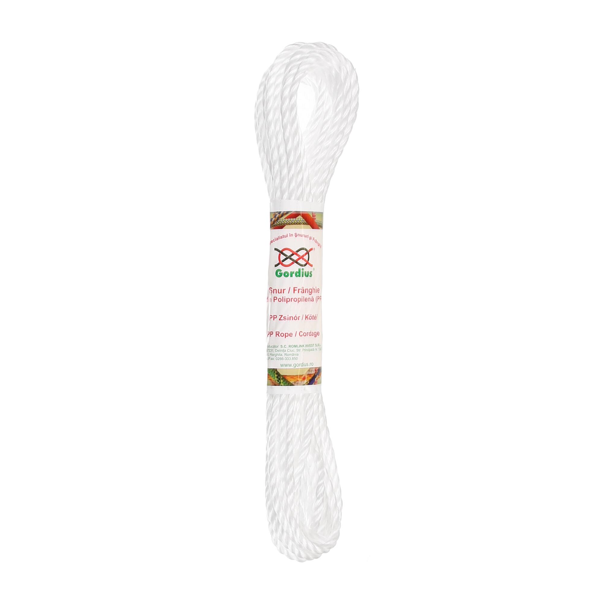 Snur rasucit, polipropilena, Ø 4 mm x L 10 m, forta de rupere max 220 kg