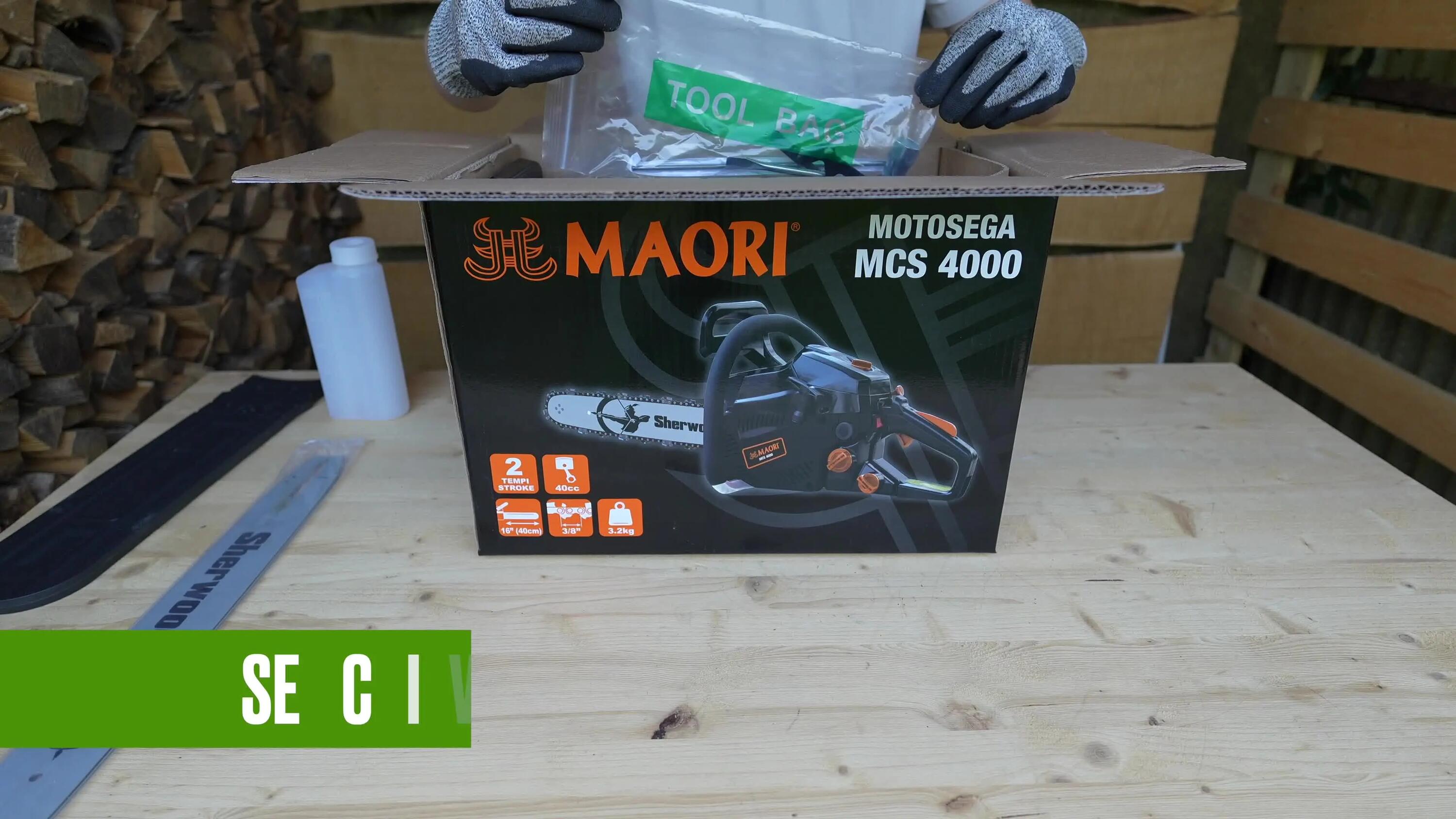 Motosega a scoppio MAORI MCS 4000, 40 cc barra da 40 cm - 2